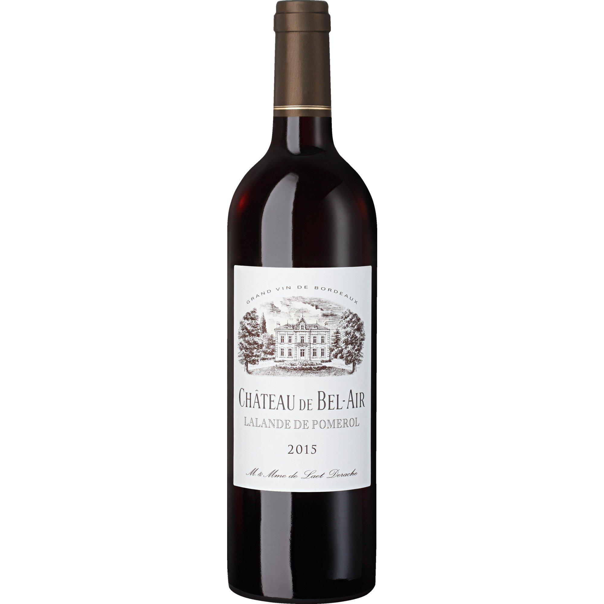 Château de Bel-Air, Lalande de Pomerol AOP, Bordeaux, 2015, Rotwein - Rotwein