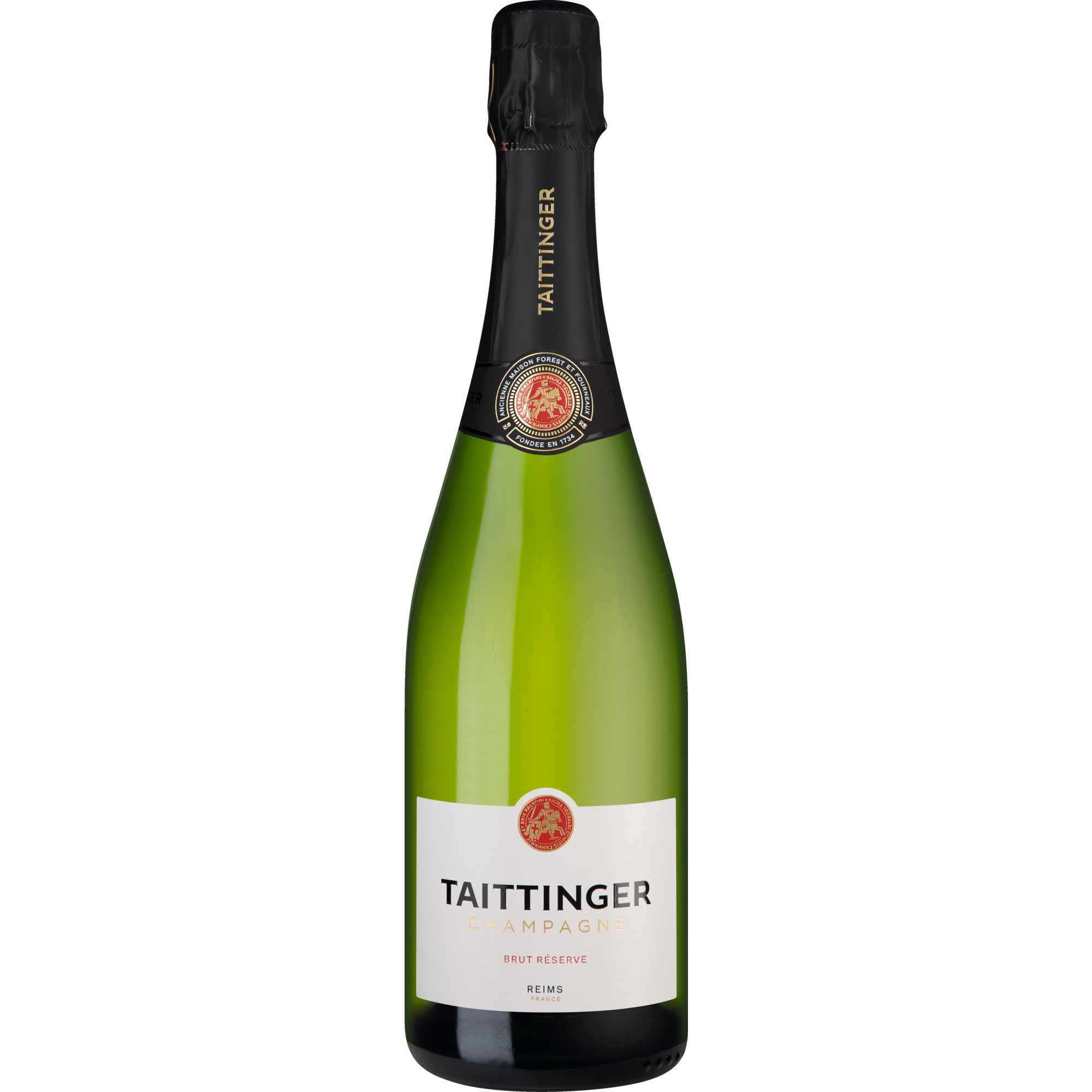 Champagne Taittinger Réserve, Brut, Champagne AC, Champagne, Schaumwein Champagne Taittinger, 51100 Reims, France Hawesko DE