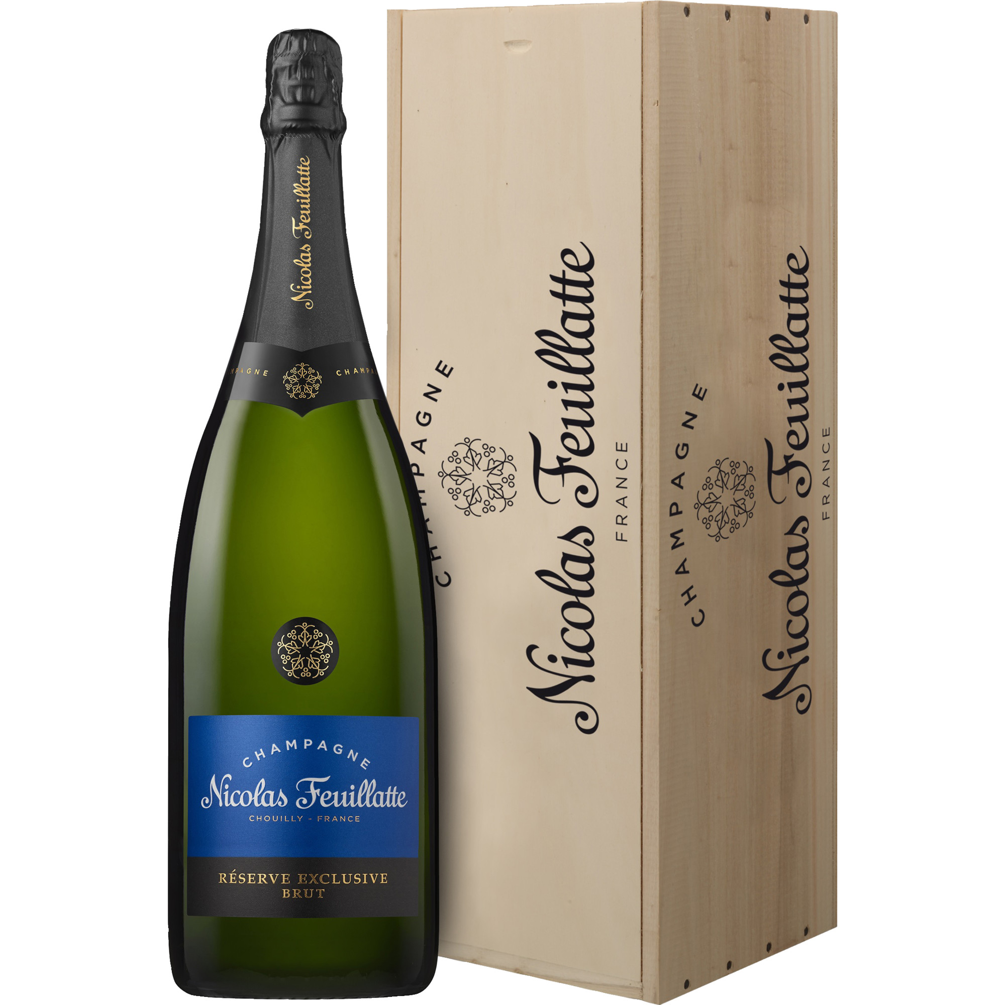 Champagne Nicolas Feuillatte Réserve Exclusive, Brut, Champagne AC, Jeroboam, Champagne, Schaumwein bei Hawesko