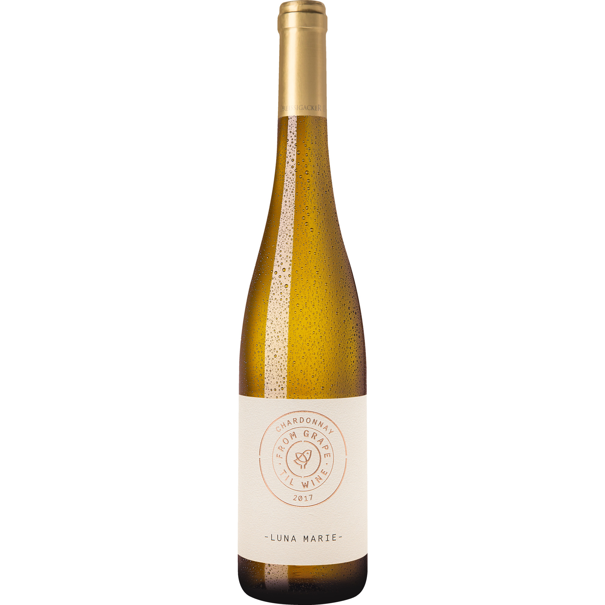 Luna Marie Chardonnay - From Grape Til Wine, Trocken, Rheinhessen, Rheinhessen, 2017, Weißwein Weingut Dreissigacker, DE - 67595 Bechtheim Hawesko DE