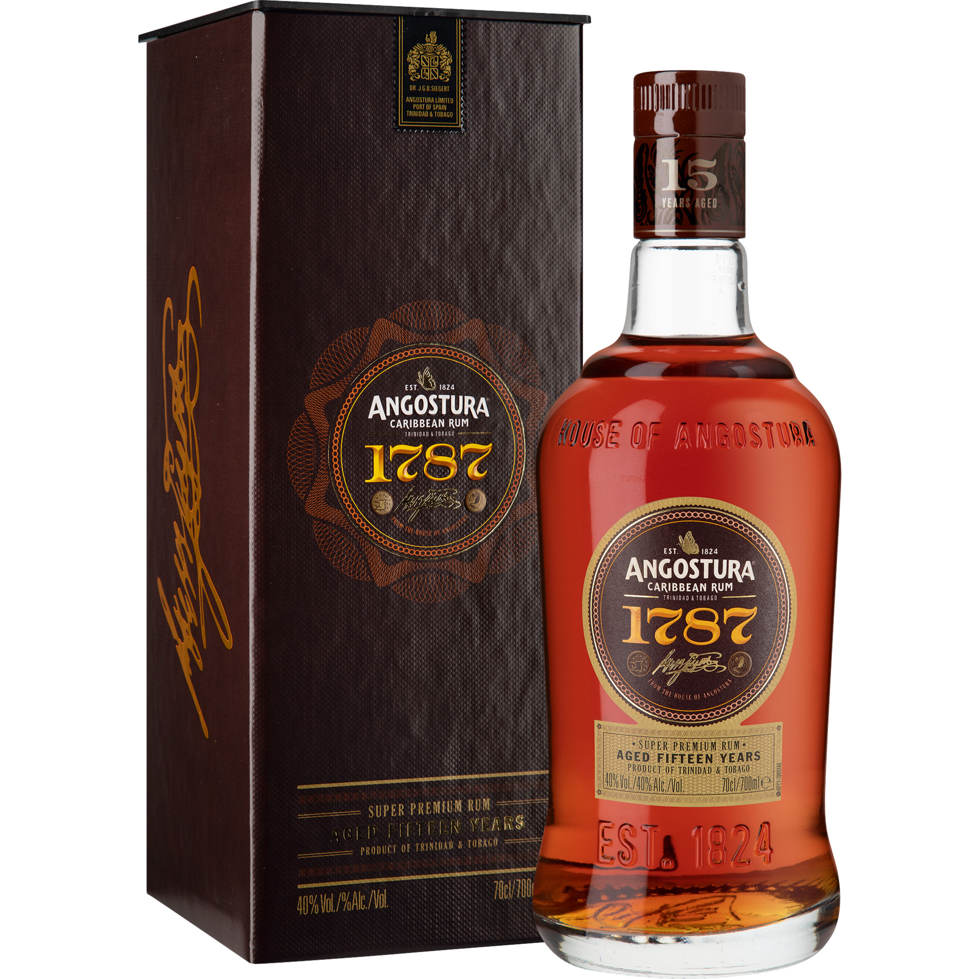 Image of Angostura 1787 Rum 15yo, 0,7 L, in Geschenkverpackung, Spirituosen