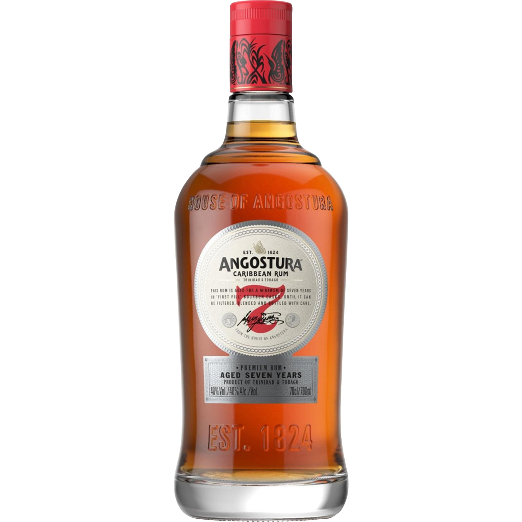 Angostura Rum 7 Years, Trinidad & Tobago, 0,70 L, 40% Vol., Spirituosen  Spirituosen Hawesko