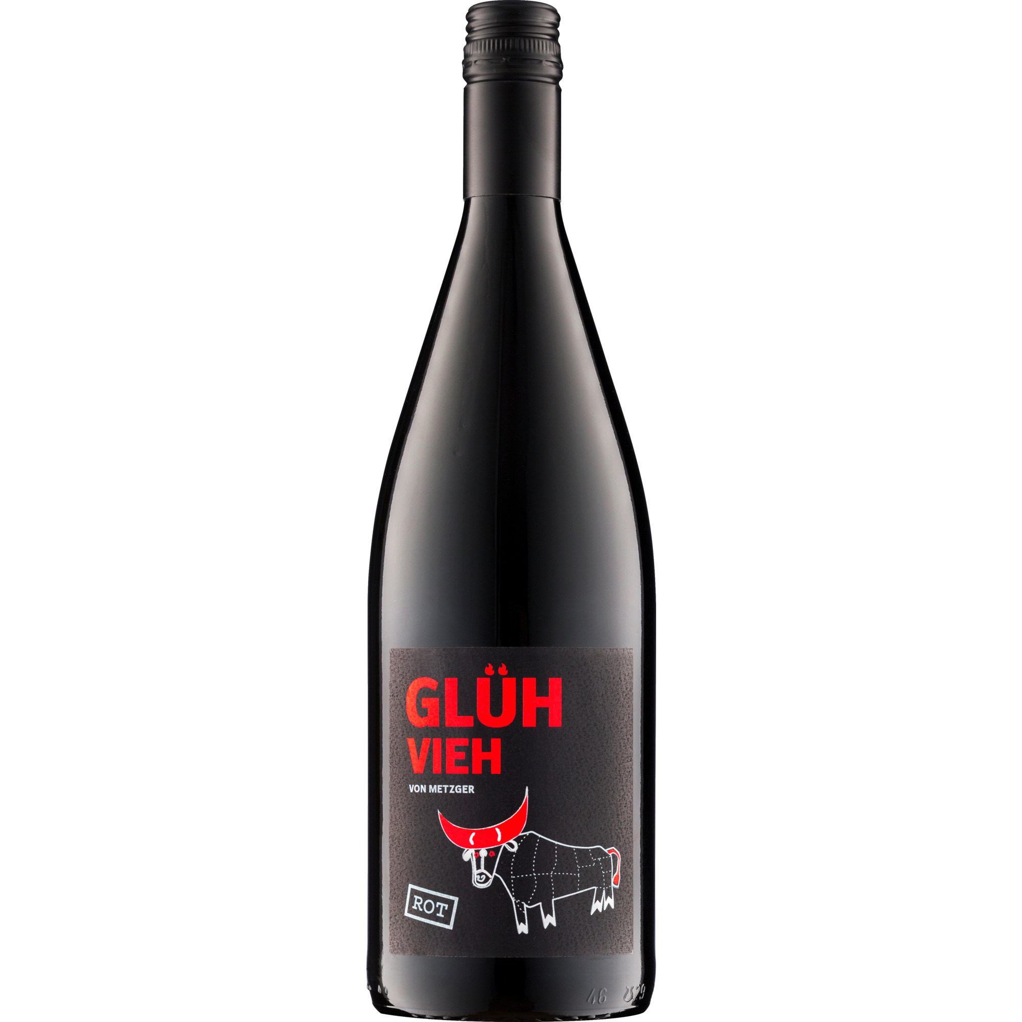 Glühvieh Winzerglühwein Rot 1 L, Aromatisiertes weinhaltiges Getränk, Rotwein