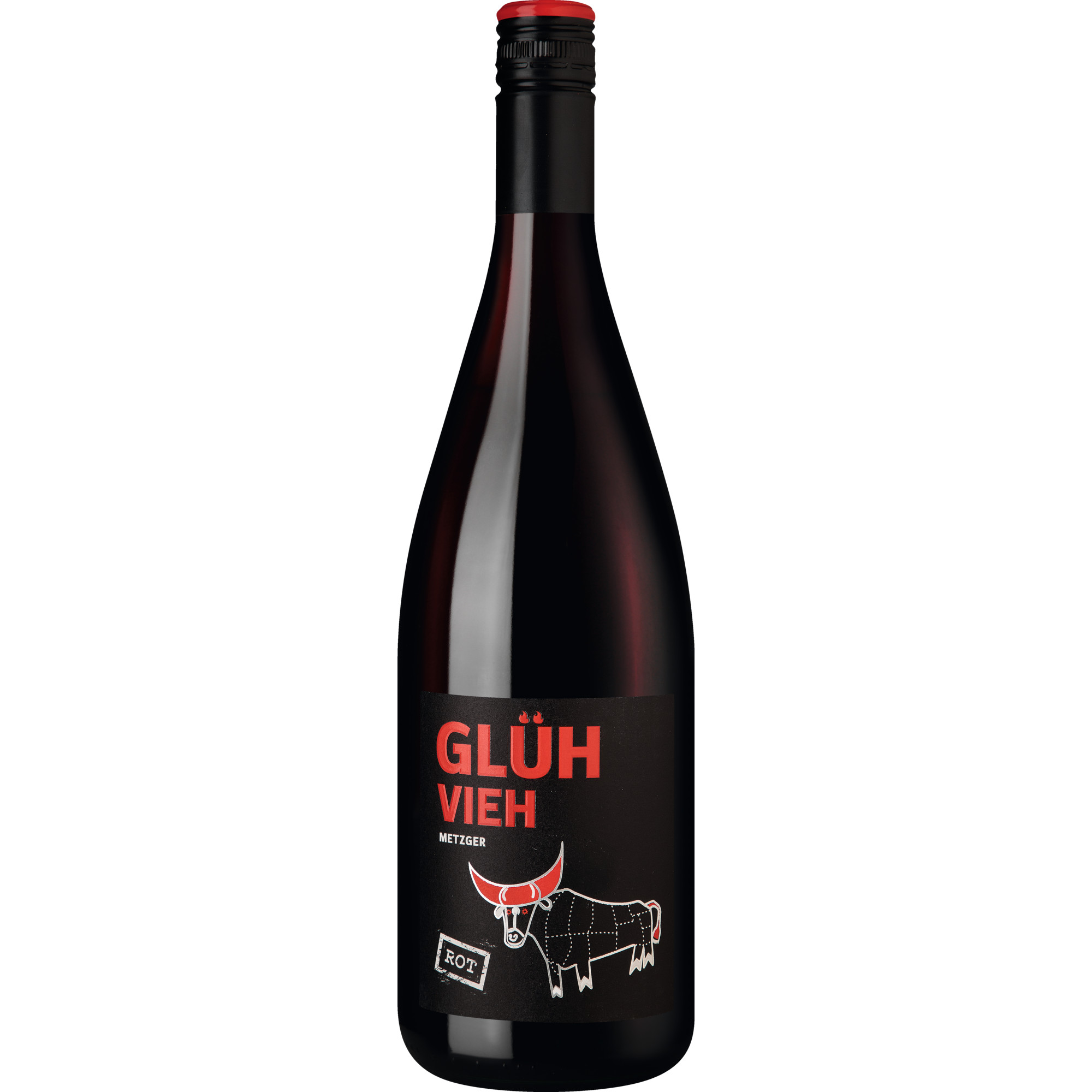 Glühvieh Winzerglühwein Rot 1 L, Aromatisiertes weinhaltiges Getränk, Rotwein