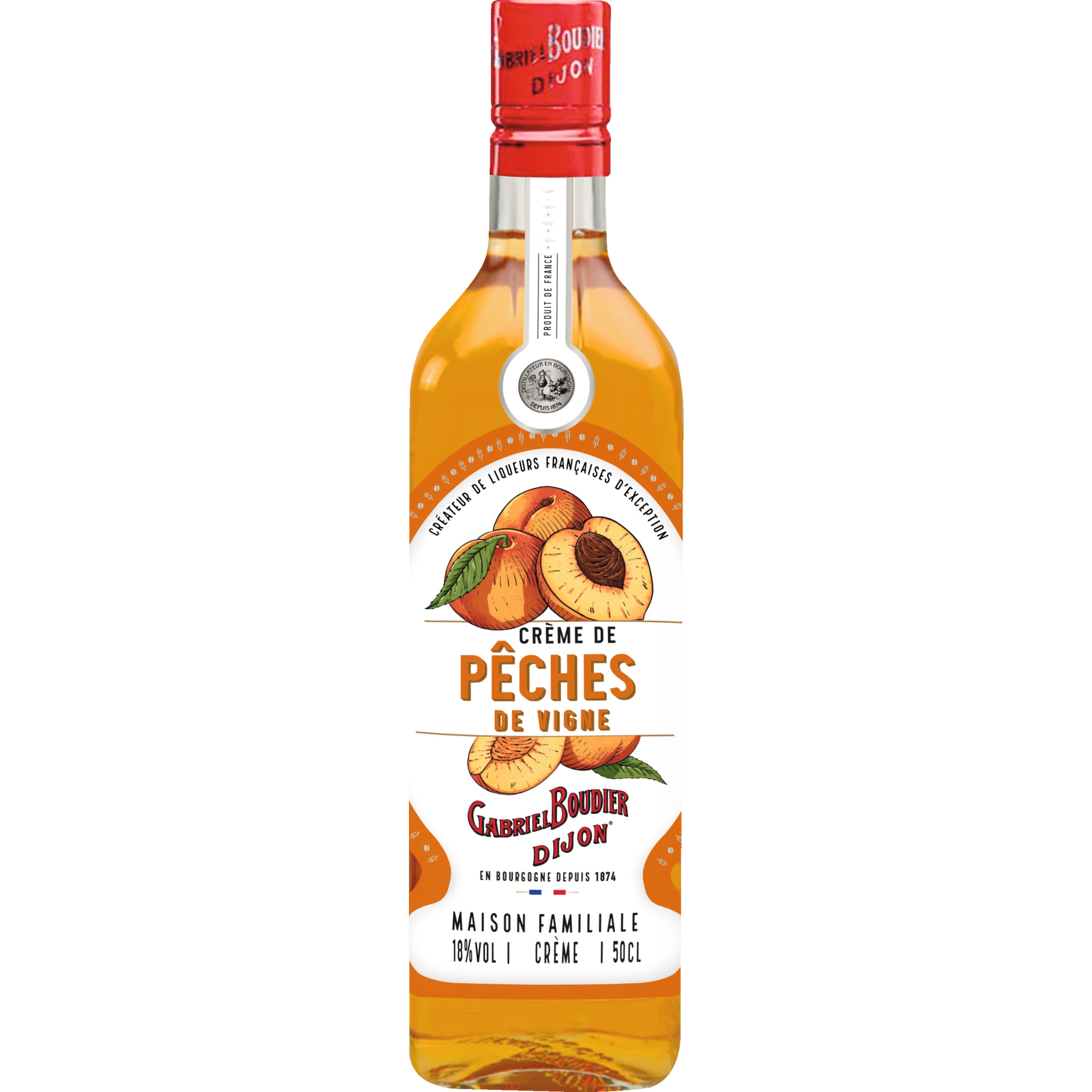 Image of Liqueur de Pêches, Likör, 18% Vol., 0,5L, Spirituosen