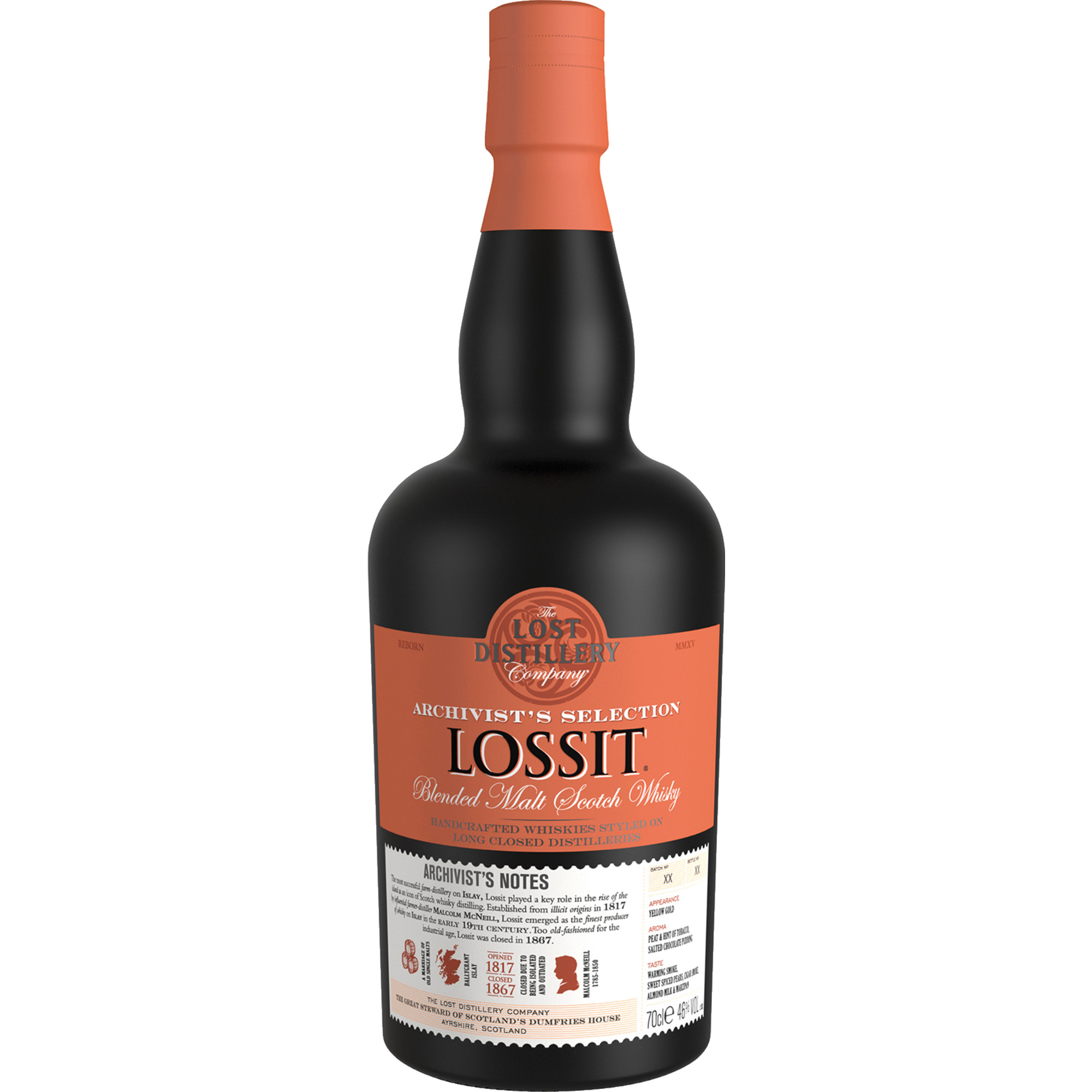 Lossit Archivist%27s Selection Blended Scotch Whisky, 46 % vol. 0,7 L, Schottland, Spirituosen  Spirituosen Hawesko