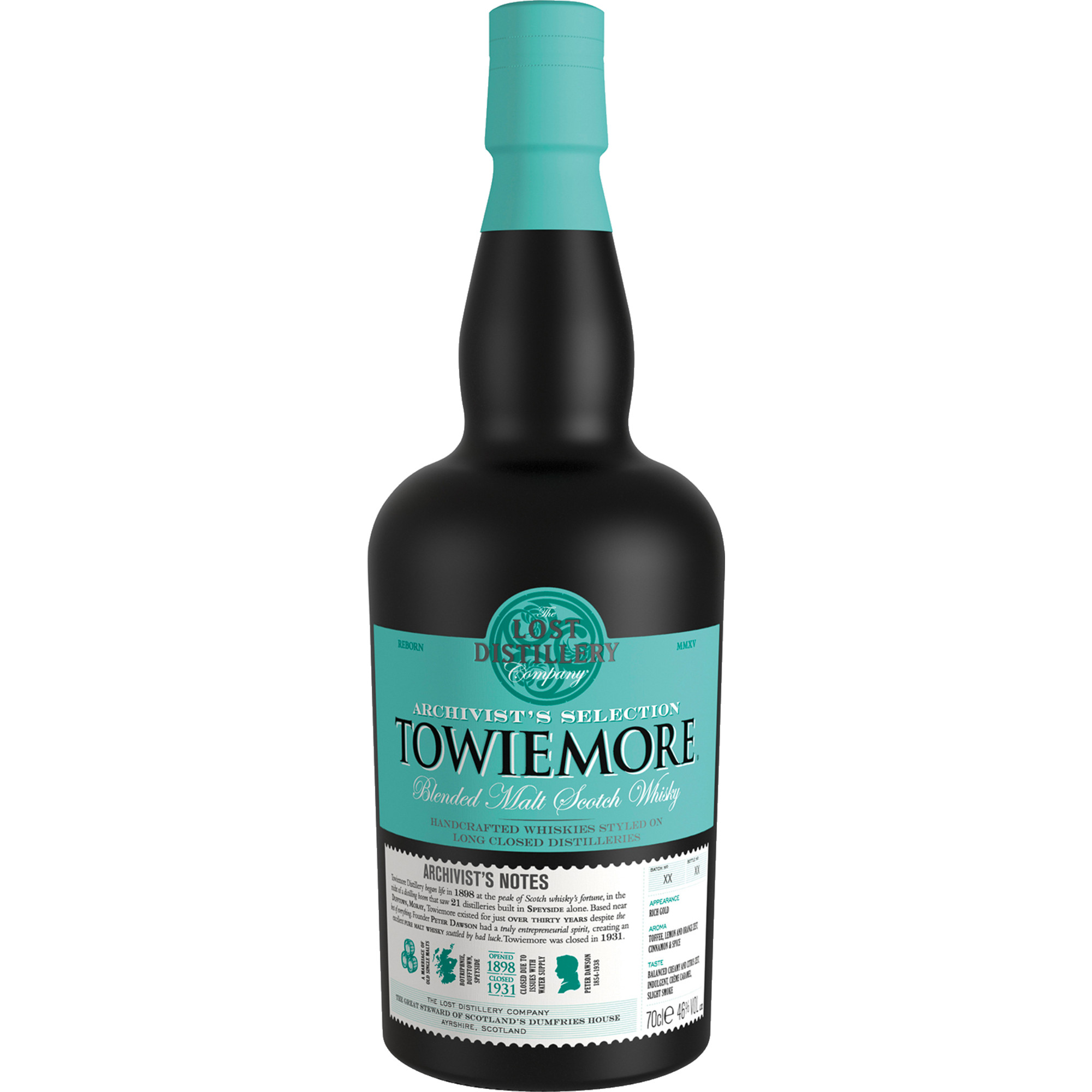 Archivst%27s Selection Towiemore, Blended Malt Scoth Whisky, 46% Vol., 0,7L, Schottland, Spirituosen - Spirituosen
