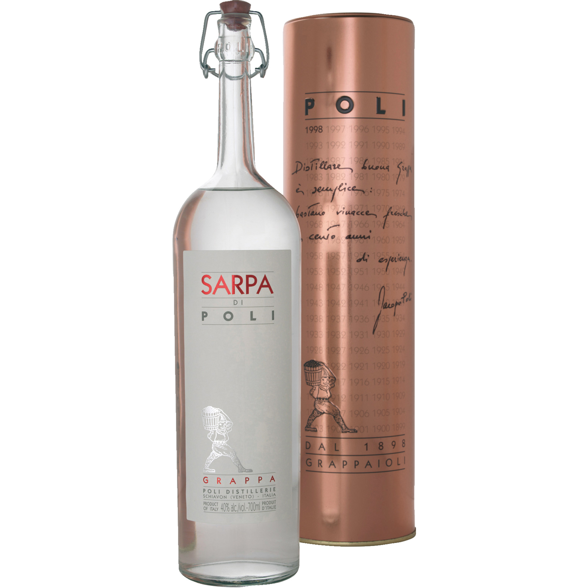 Image of Grappa Sarpa di Poli, 0,7 L, 40% Vol, Venetien, Spirituosen