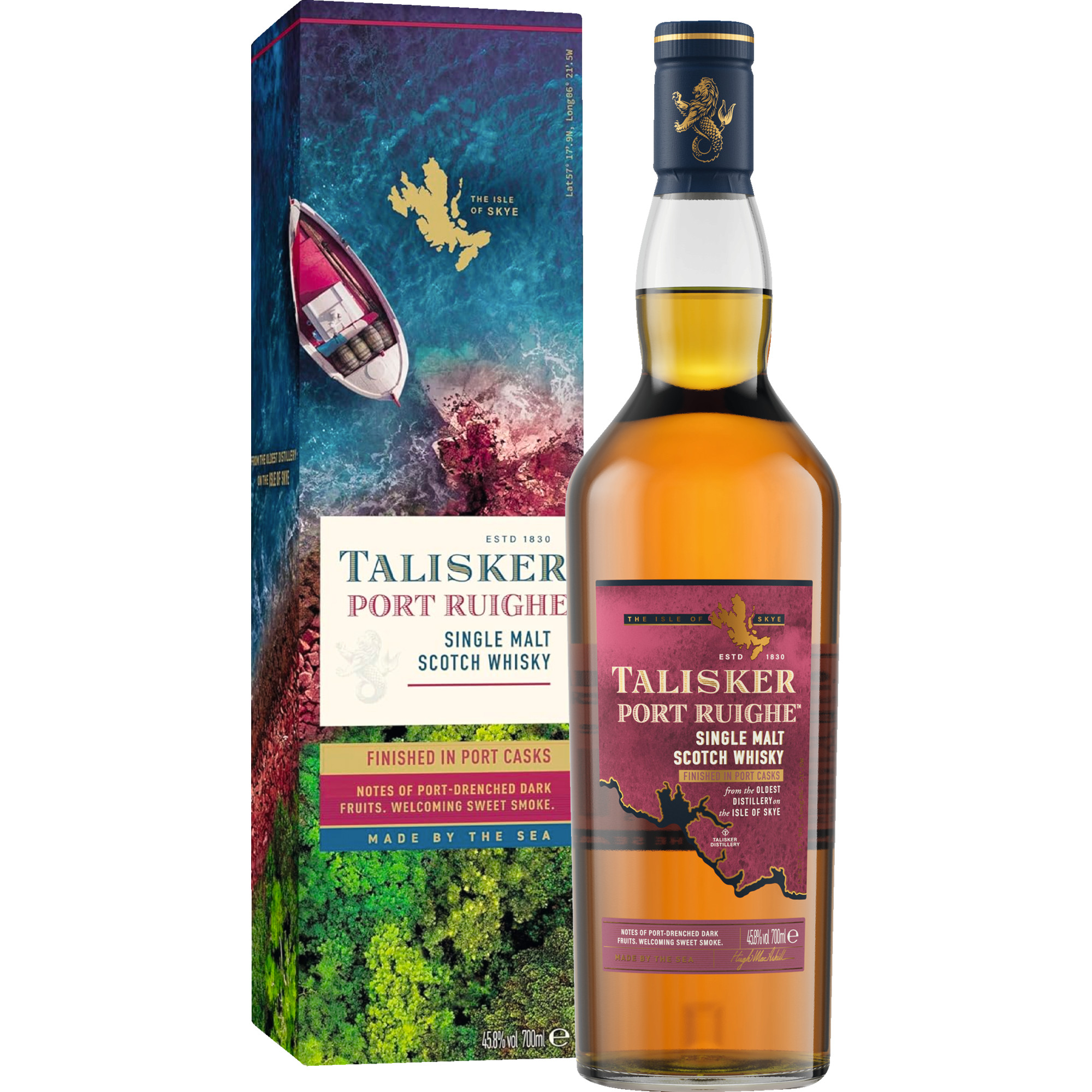 Talisker Port Ruighe Isle of Skye Single Malt, Scotch Whisky, 0,7 L, 45,8% Vol., Schottland, Spirituosen - Spirituosen