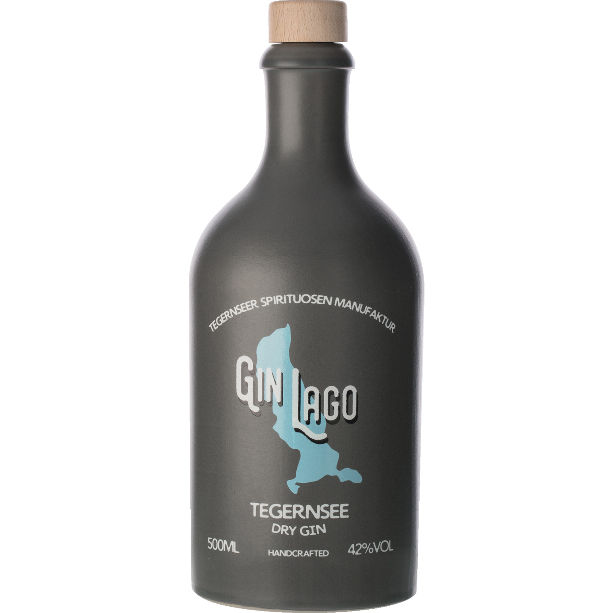 Gin Lago Tegernsee Dry Gin, 42 % vol. 0,5 L, Spirituosen Tegernseer Spirituosen Manufaktur, Schwaighofstraße 77, D - 83684 Tegernsee Hawesko DE