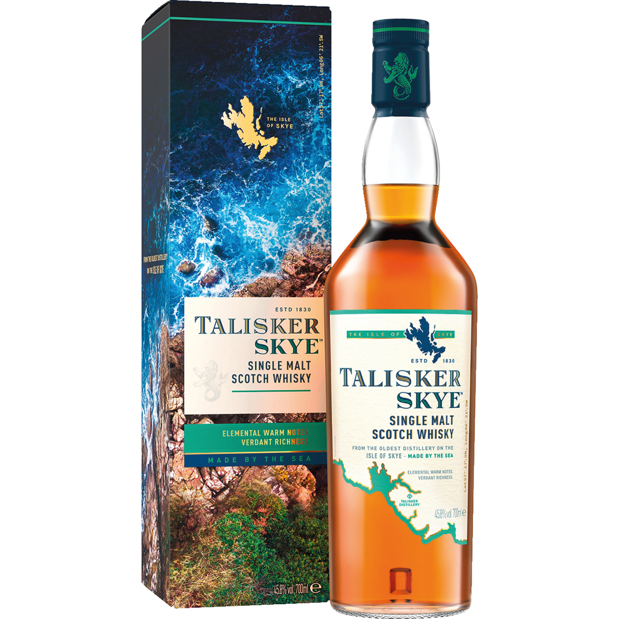 Image of Talisker Isle of Skye Single Malt Scotch Whisky, 0,7 L, 45,8% Vol., Schottland, Spirituosen