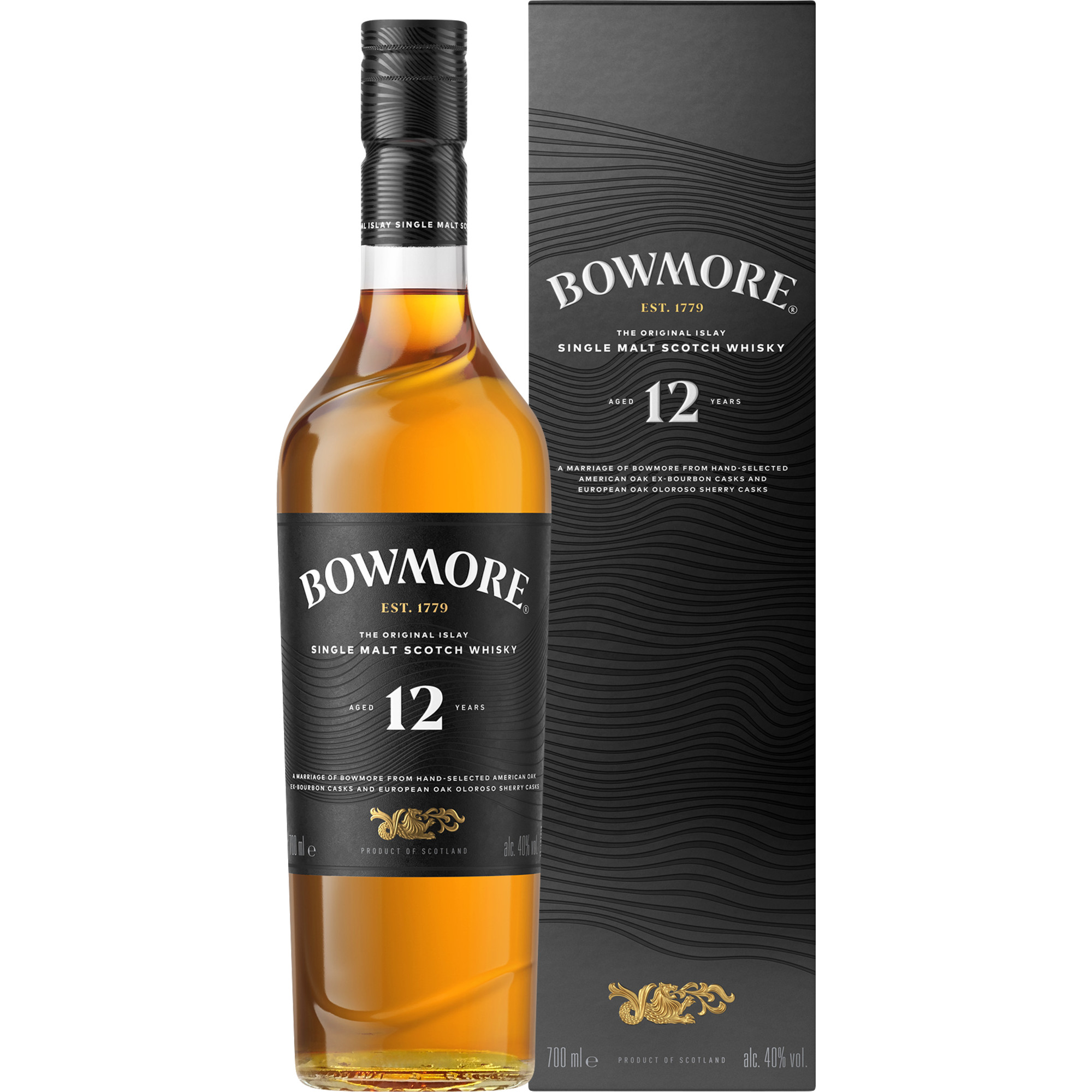 Image of Bowmore 12 Jahre Islay Whisky 40% 0,7l (49,86 &euro; pro 1 l)