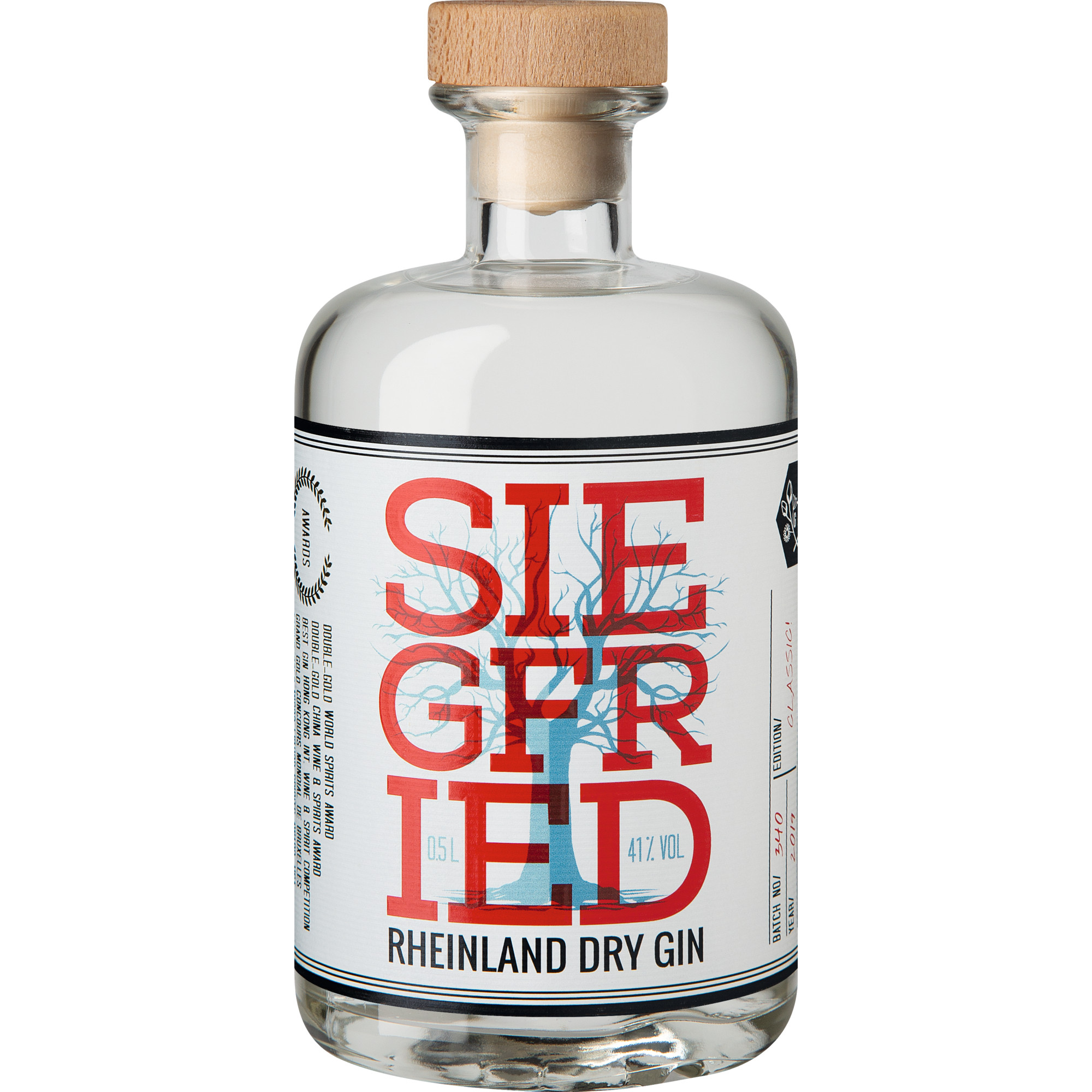 Siegfried Rheinland Dry Gin, 41 % vol. 0,5 L, Spirituosen  Spirituosen Hawesko