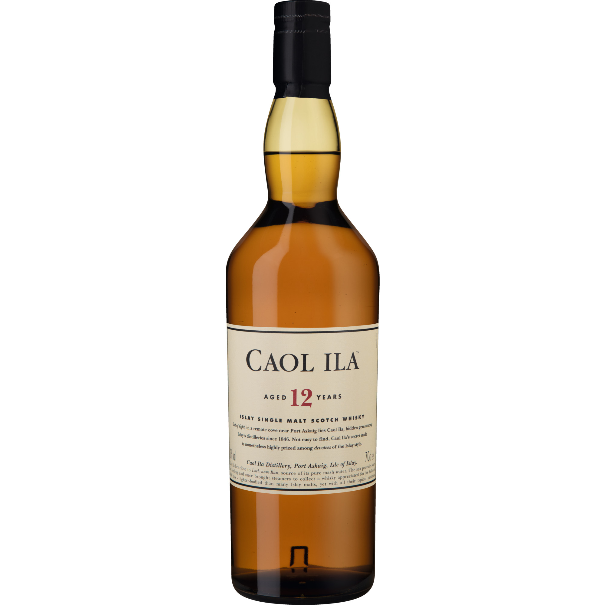 Caol Ila 12 Years Isle of Islay Single Malt Whisky, Scotch, 0,7 L, 43% Vol., Schottland, Spirituosen Caol Ila Distillery, Port Askaig, Isle of Islay, PA46 7RL, Scotland Hawesko DE