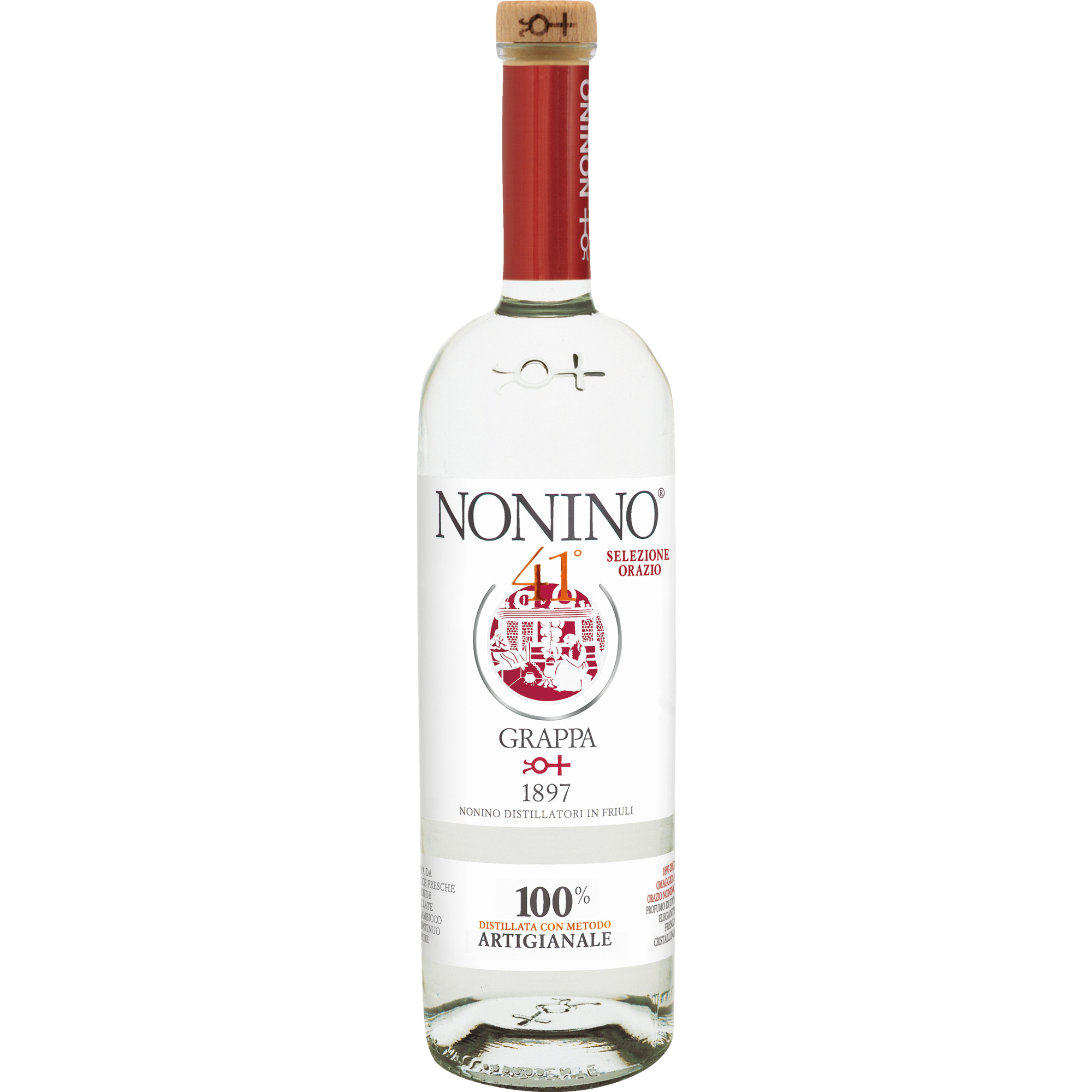 Image of Grappa Nonino Tradizone 41% 1,0l (24,90 &euro; pro 1 l)