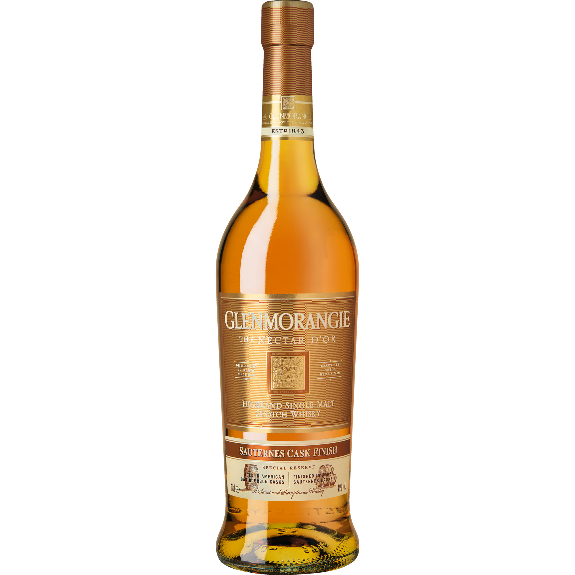 Image of Glenmorangie Nectar d'Or Sauternes Cask Finish, Highland Single Malt Whisky, 0,7 L, 46,0% Vol., Schottland, Spirituosen
