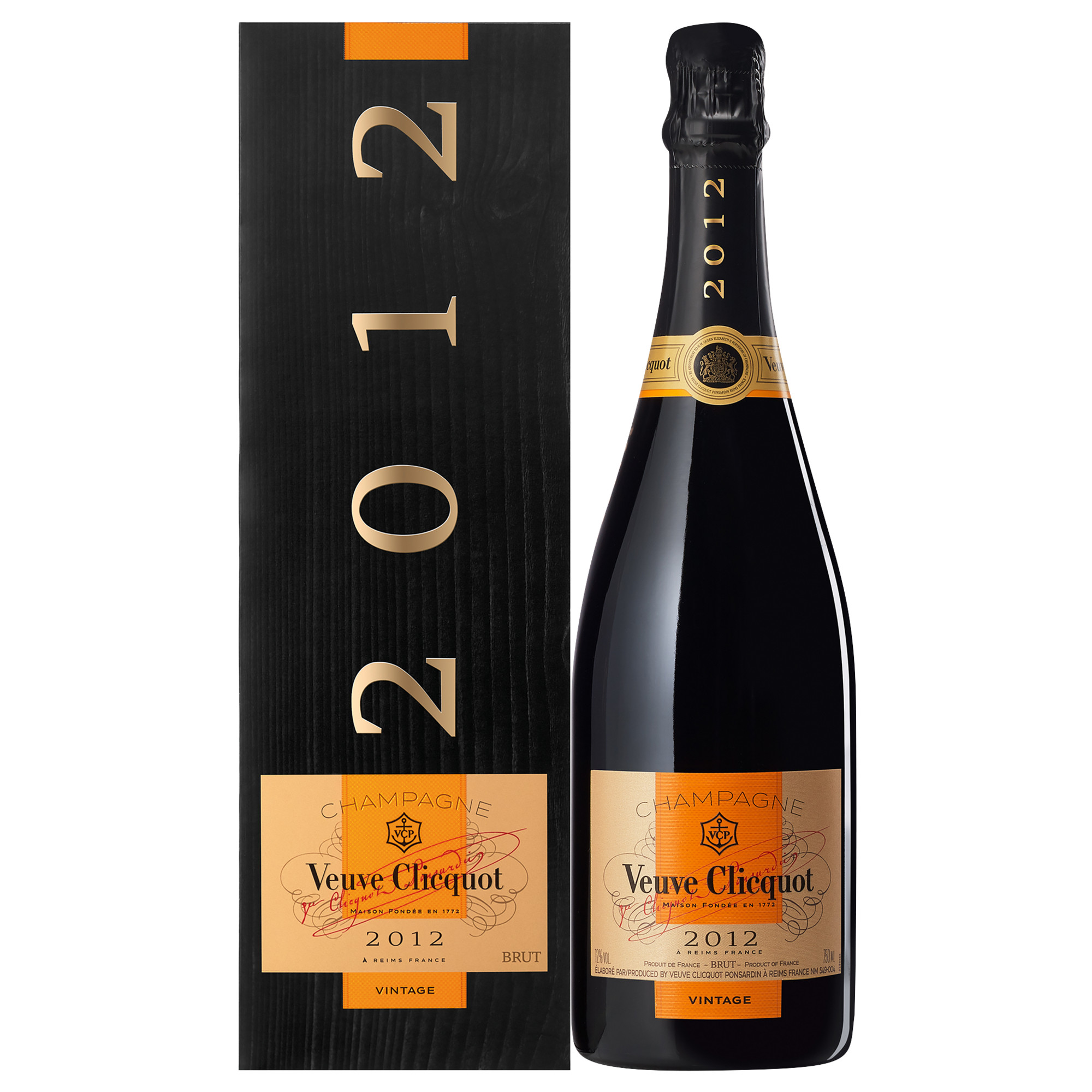 Champagne Veuve Clicquot Vintage, Brut, Champagne AC, Geschenketui, Champagne, 2012, Schaumwein  Champagner Hawesko