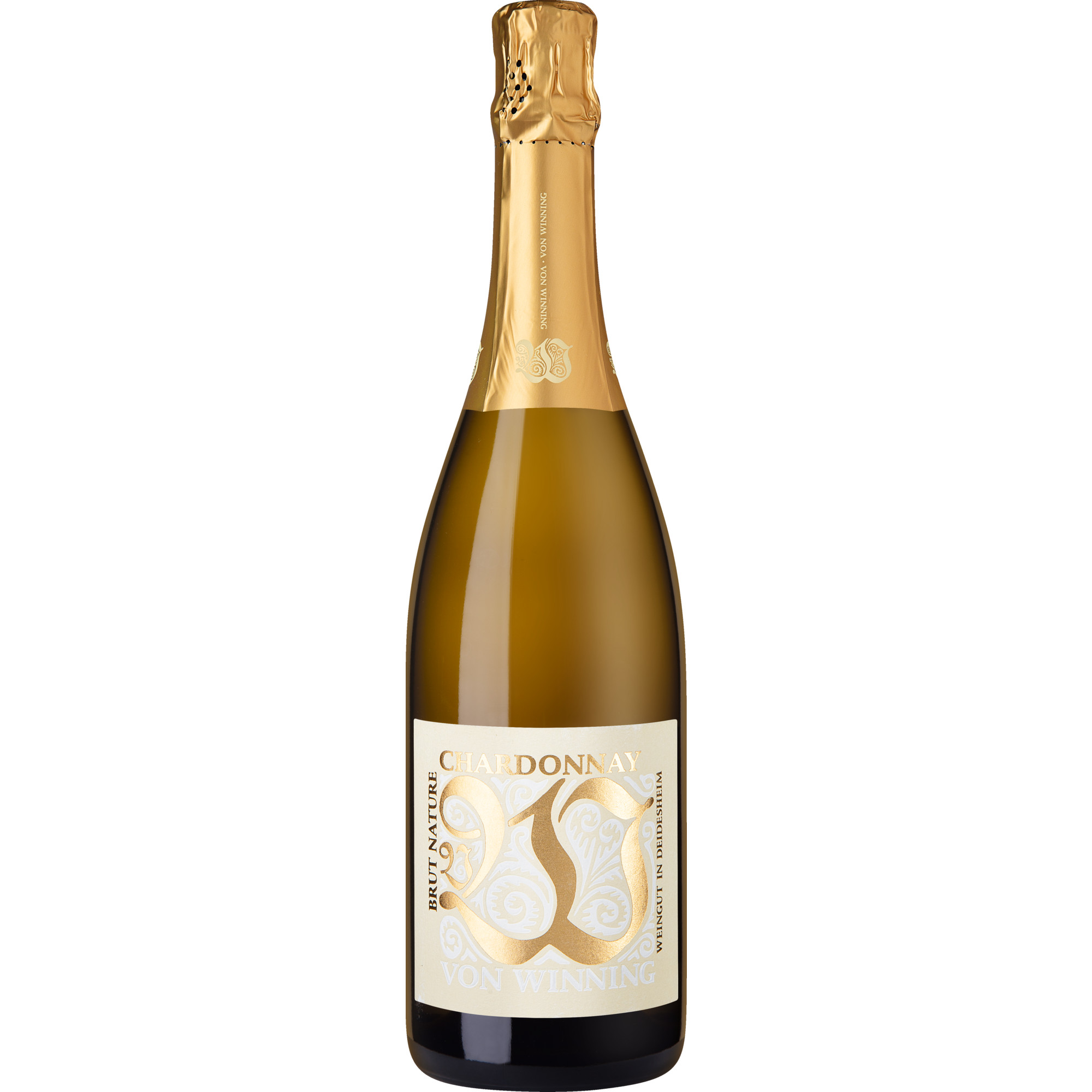 Image of Von Winning Chardonnay Sekt, Brut Nature, Deutscher Sekt, Deutscher Sekt, Schaumwein