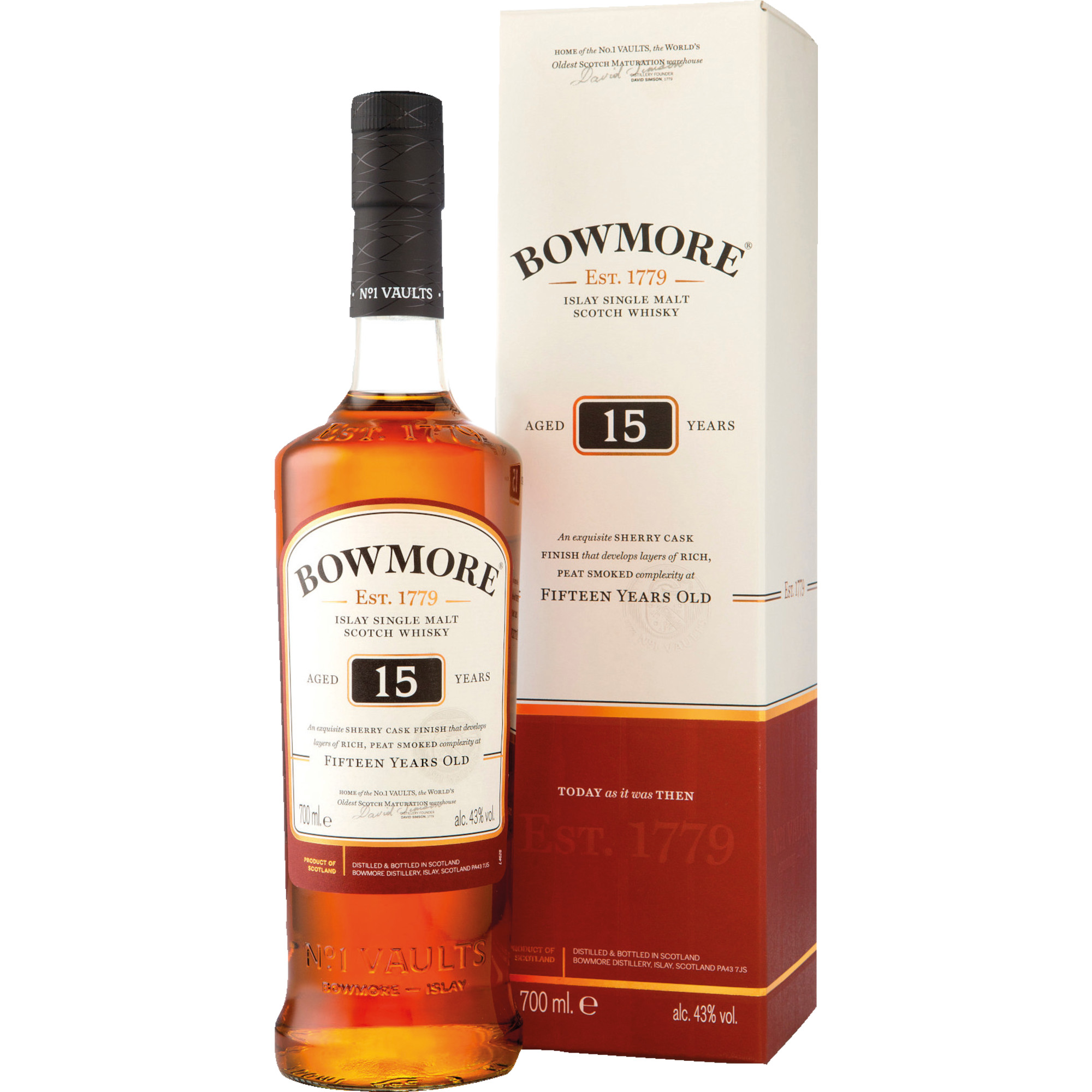 Image of Bowmore 15 Jahre 0,7 L 43%vol