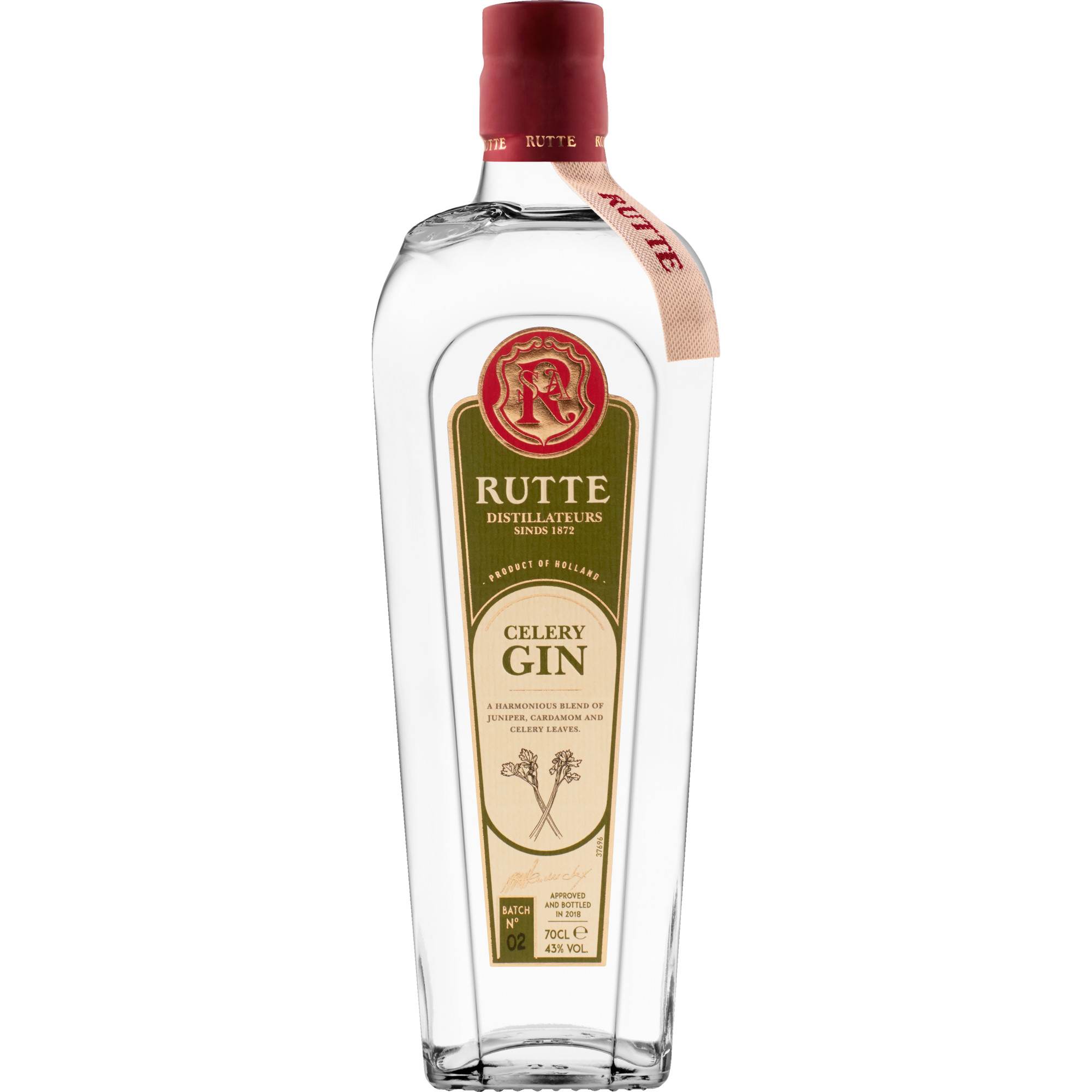 Rutte Celery Gin, Niederlande 43 % vol. 0,7 L, Spirituosen  Spirituosen Hawesko