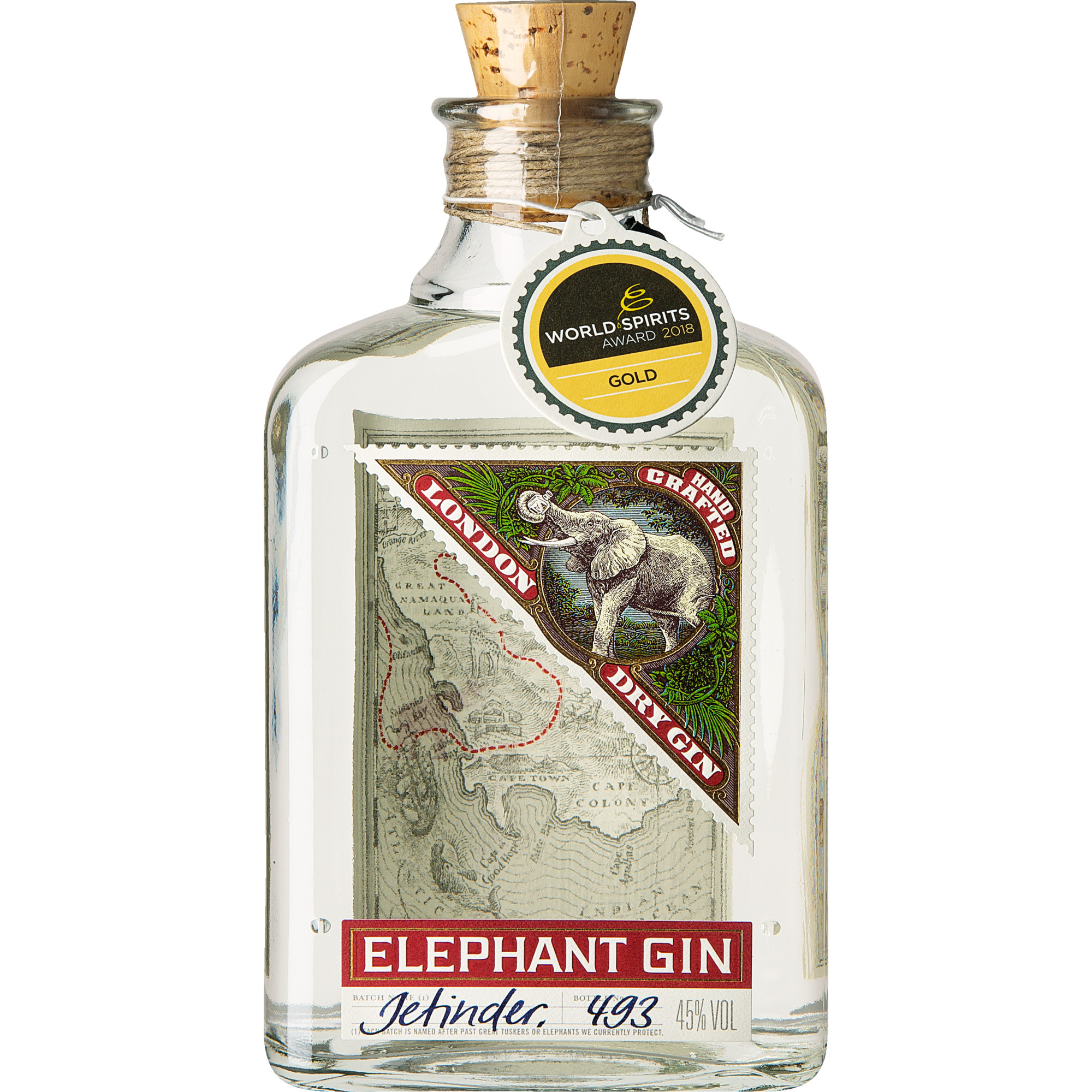 Image of Elephant London Dry Gin, 0,5 L, 45% Vol., Spirituosen