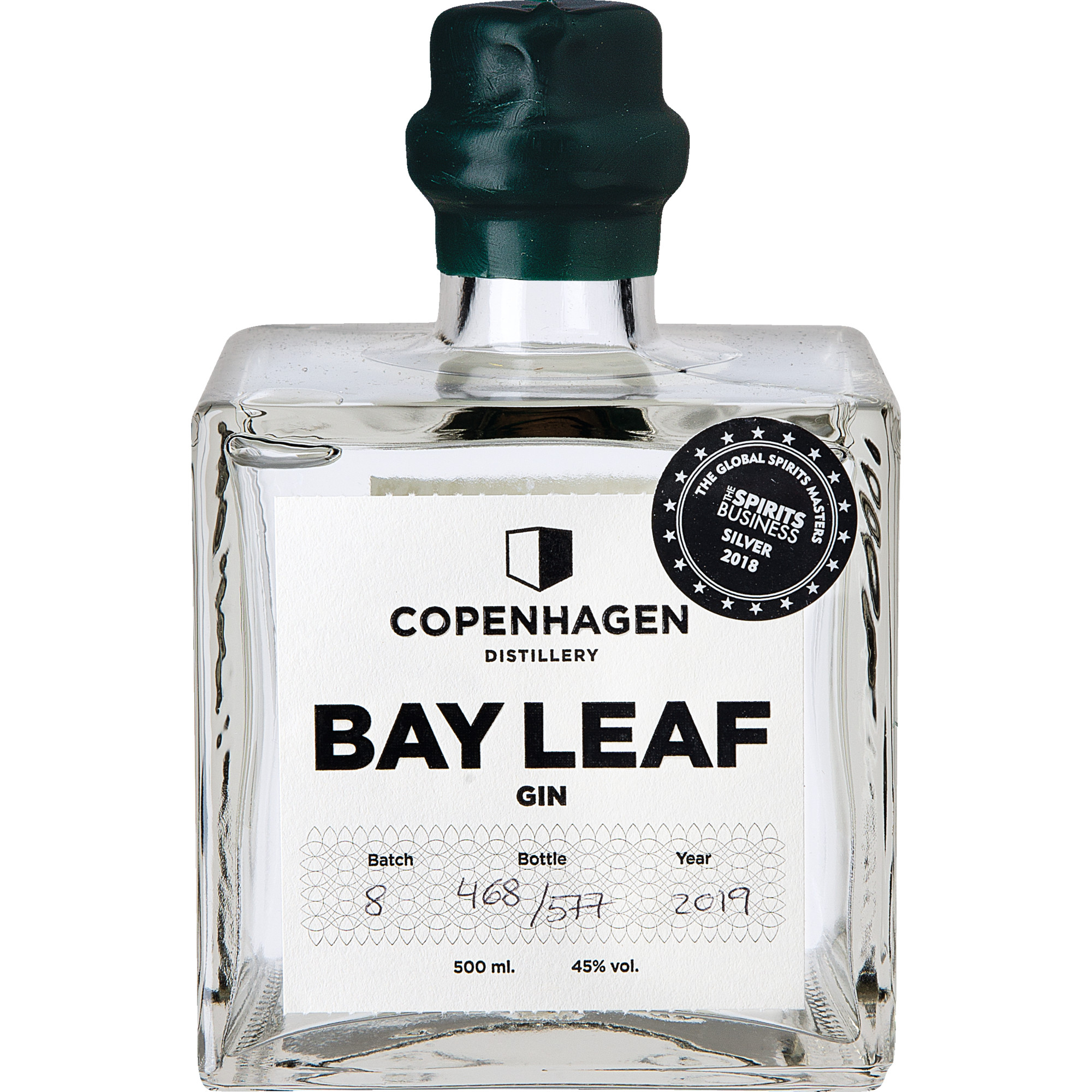 Copenhagen Distillery Bay Leaf Gin, 0,5 L, 45% Vol., Spirituosen  Spirituosen Hawesko