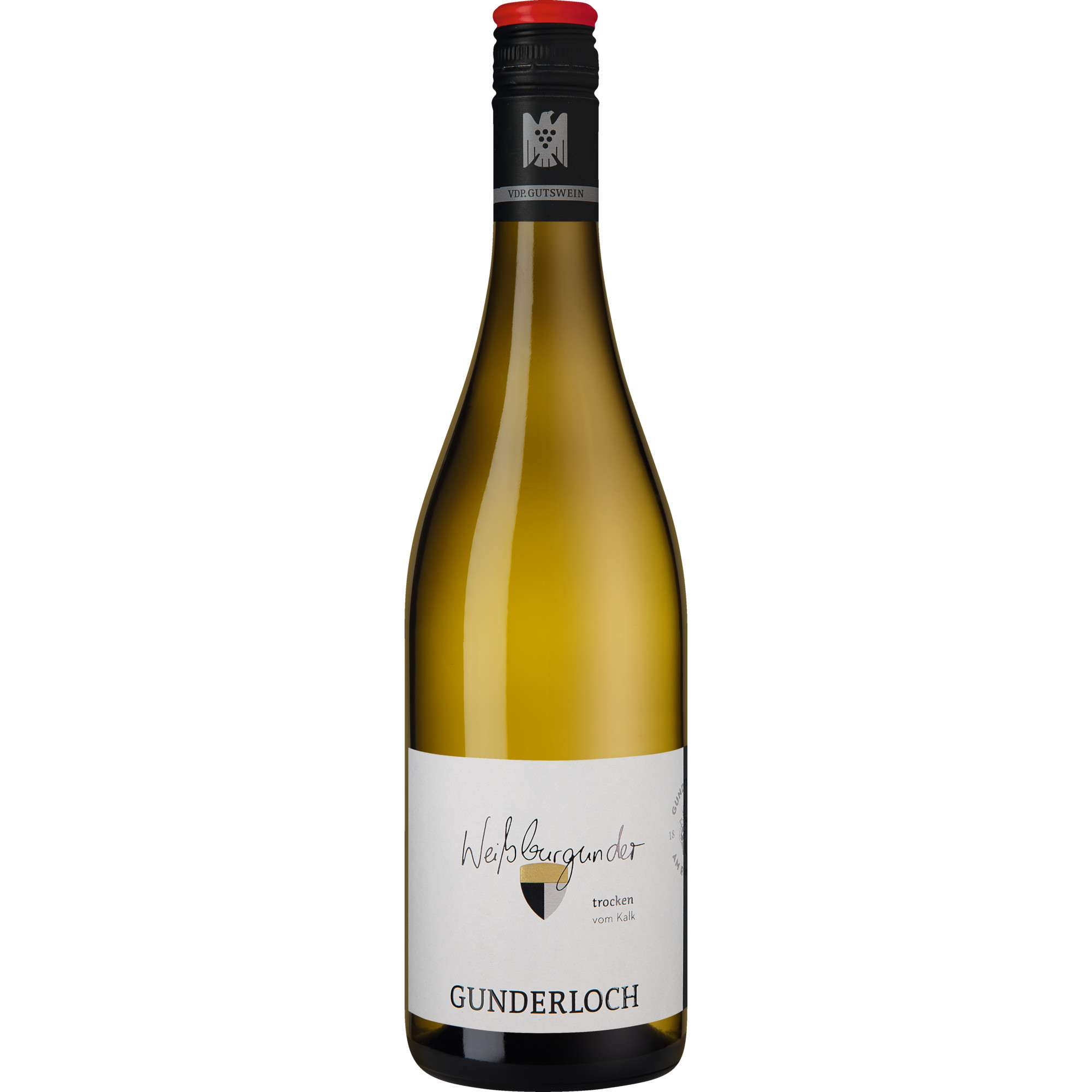 Gunderloch Weißburgunder vom Kalk, Trocken, Rheinhessen, Rheinhessen, 2019, Weißwein  Weißwein Hawesko
