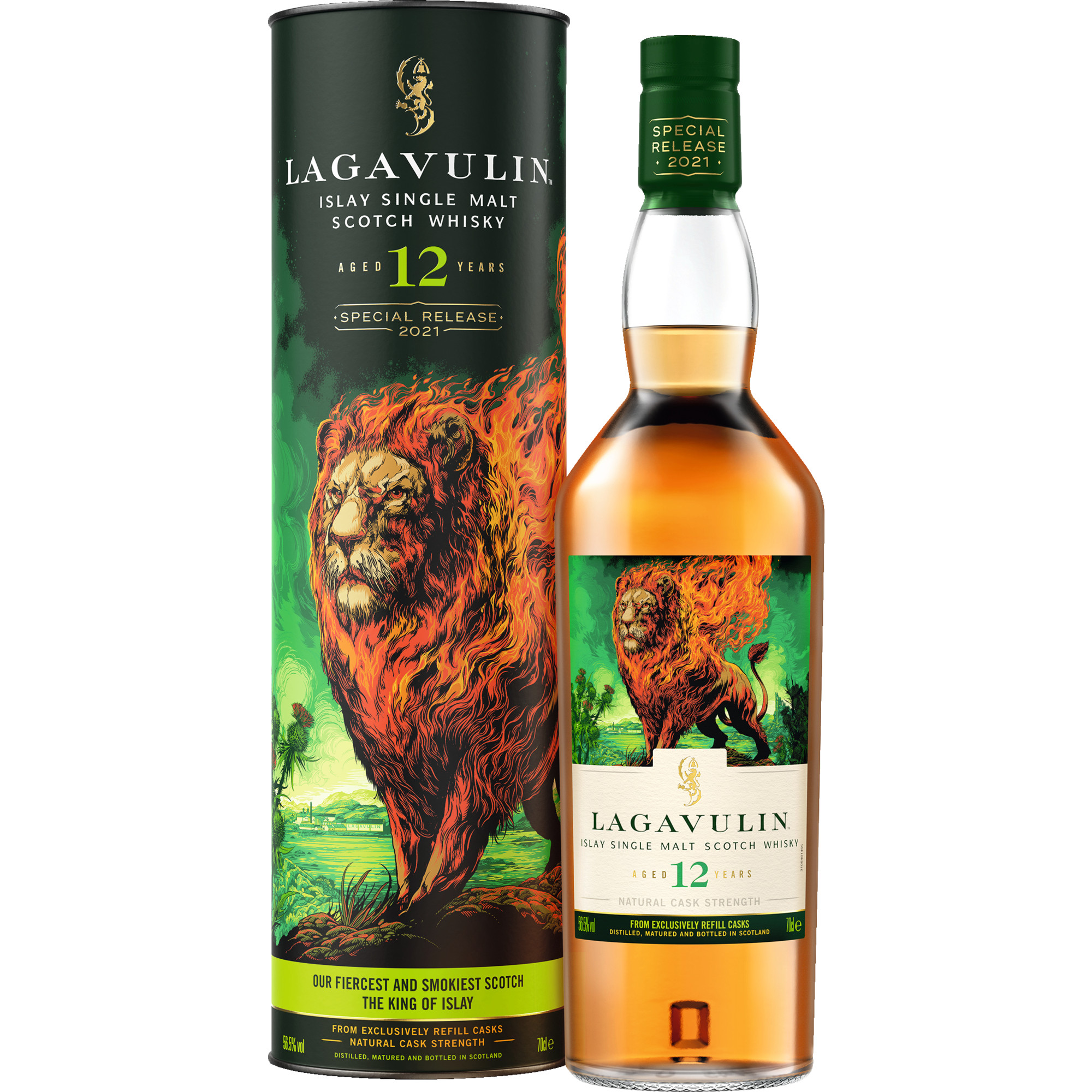 Lagavulin 12 Years Single Malt Scotch Whisky, Special Release, 0,7 L, 56,5% Vol., Schottland, Spirituosen  Spirituosen Hawesko