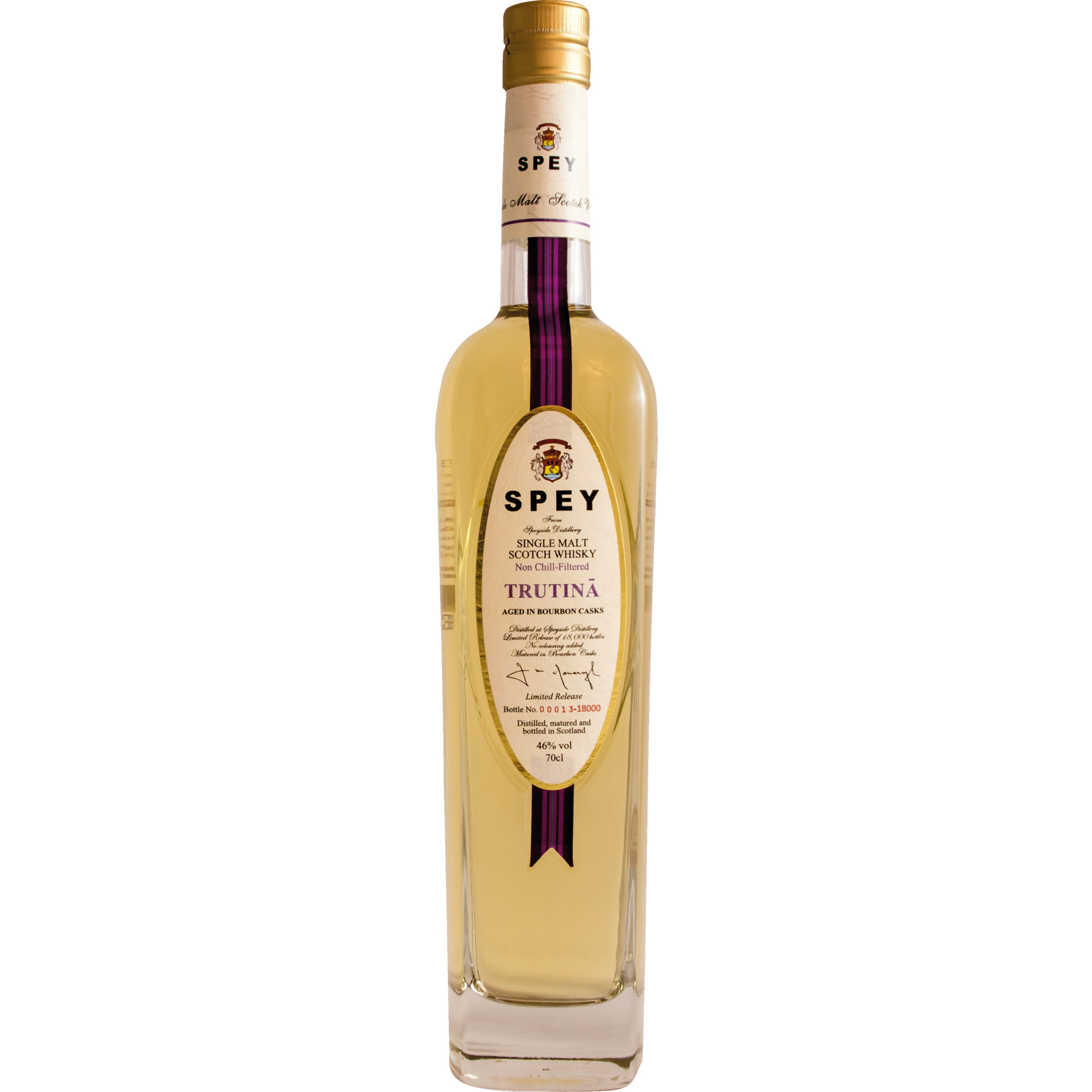 Spey Trutina Speyside Limited Release Single Malt, Scotch, aged in Bourbon Casks, 0,7 L, 46% Vol., Schottland, Spirituosen  Spirituosen Hawesko