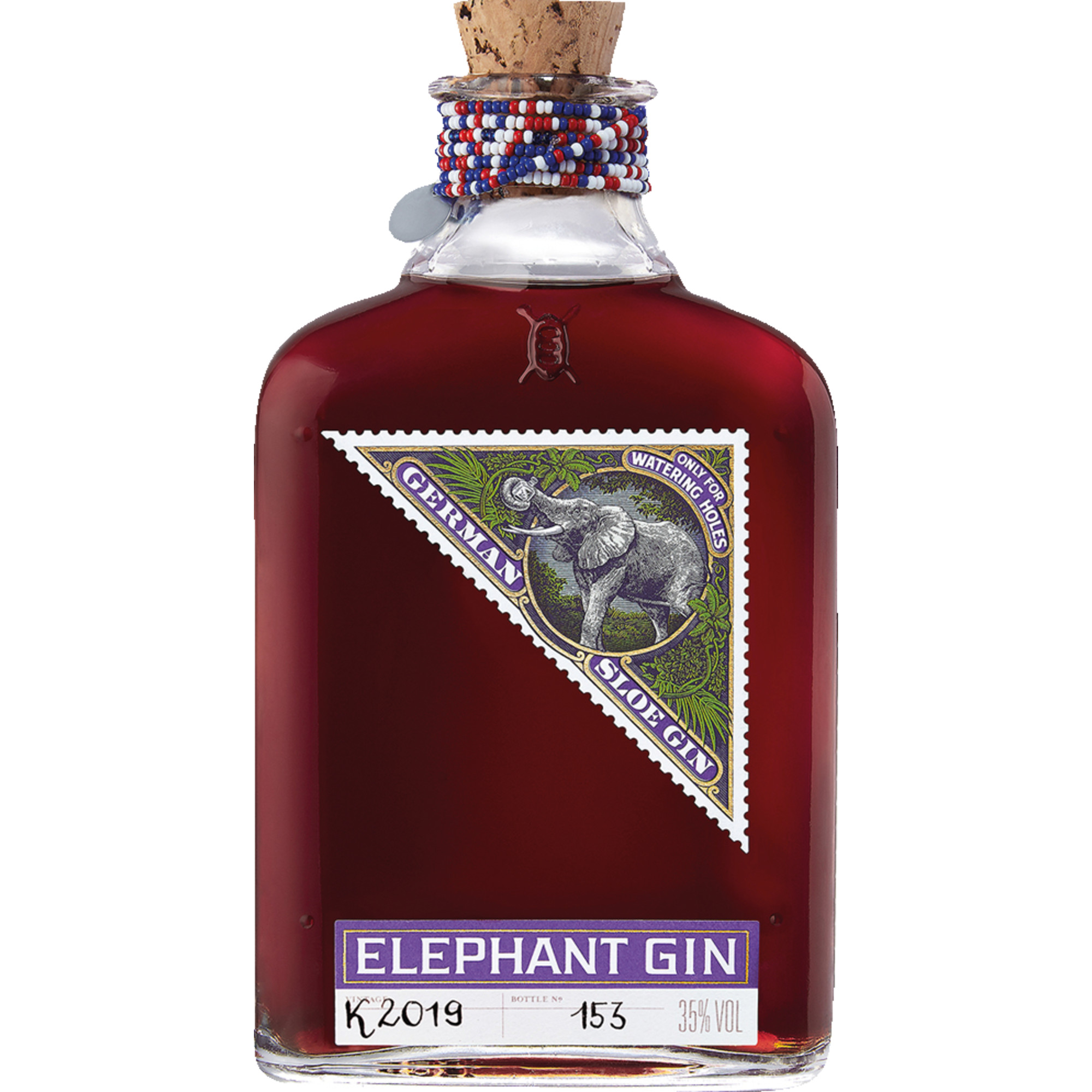 Elephant German Sloe Gin, 35 % vol. 0,5 L, Spirituosen Elephant Gin GmbH, Rosenstrasse 3 , D - 19243 Wittenburg Hawesko DE