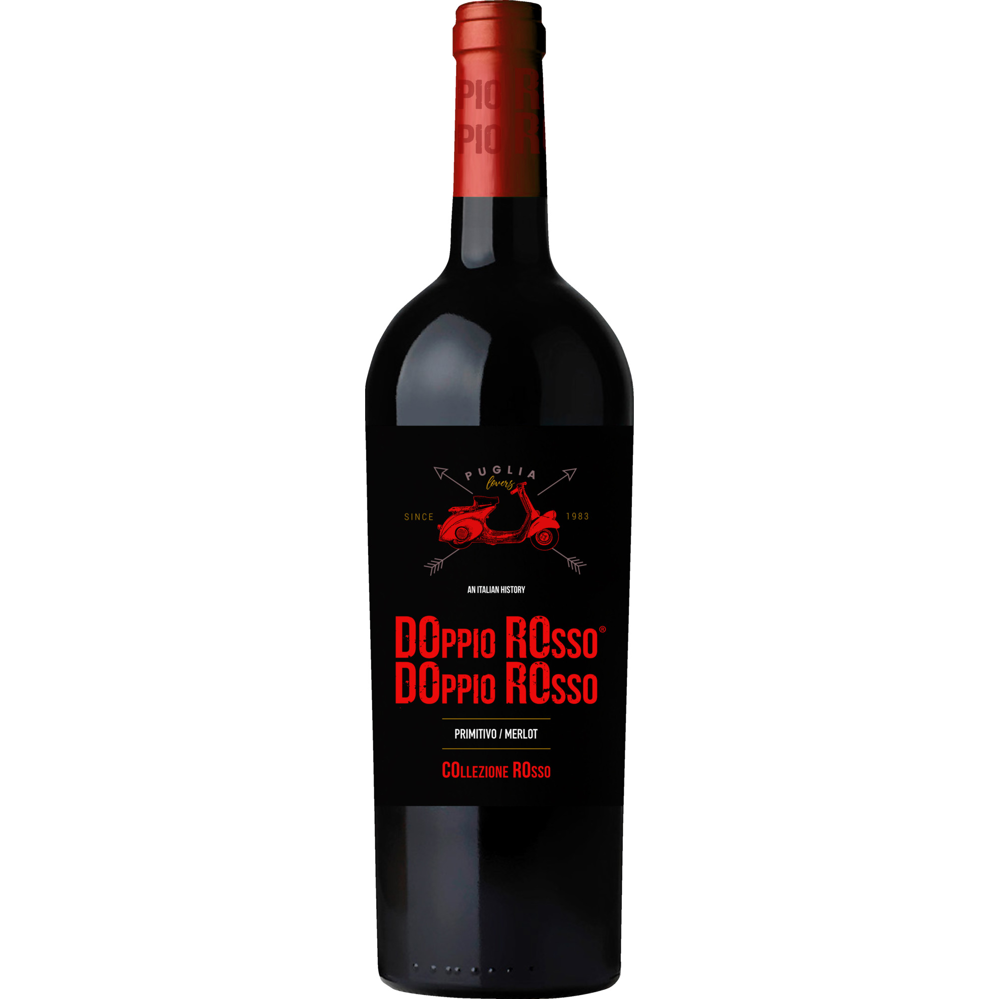 Doppio Rosso Primitivo Merlot, Puglia IGT, Apulien, 2020, Rotwein