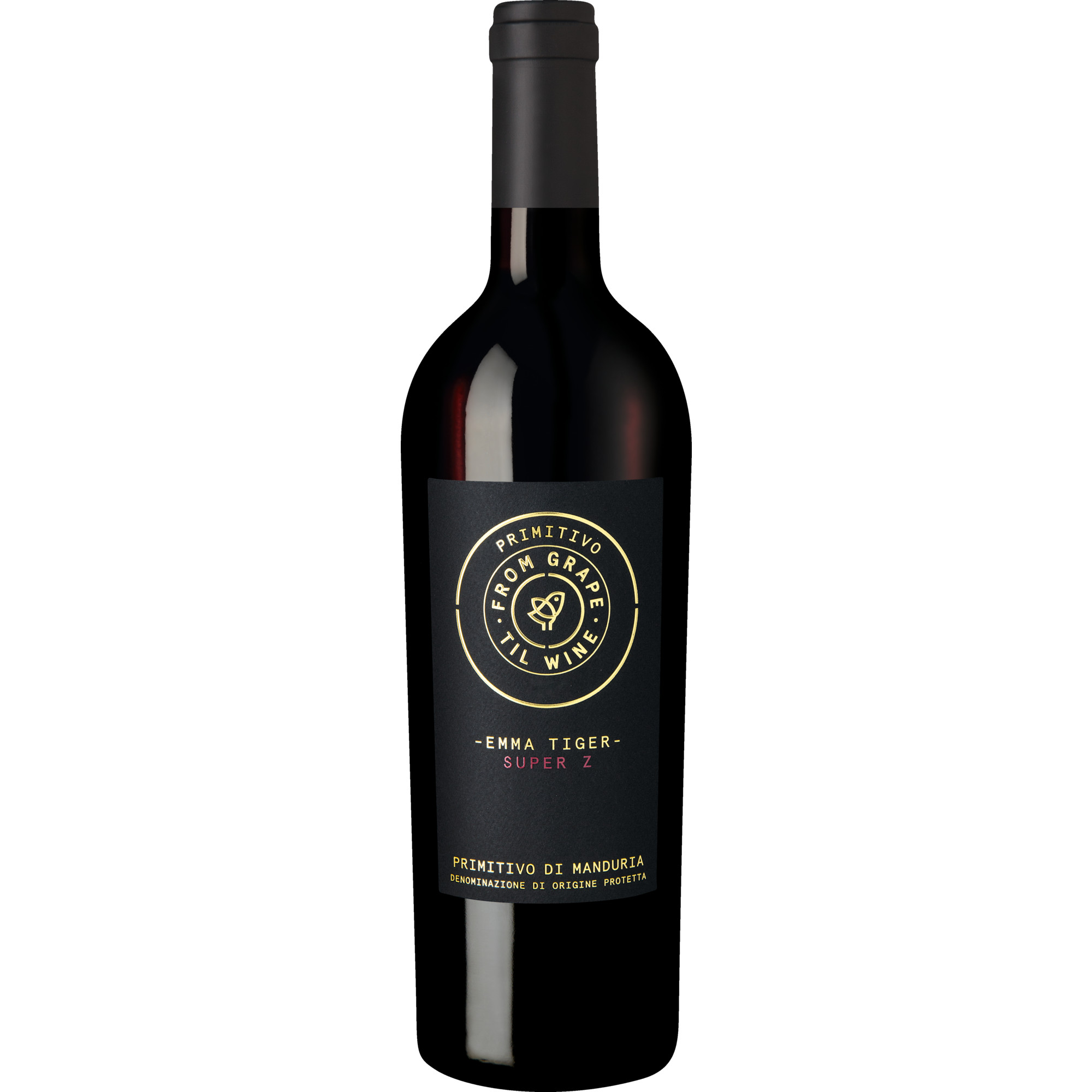 Emma Tiger Super Z Primitivo - From Grape Til Wine, Primitivo di Manduria DOP, Apulien, 2017, Rotwein