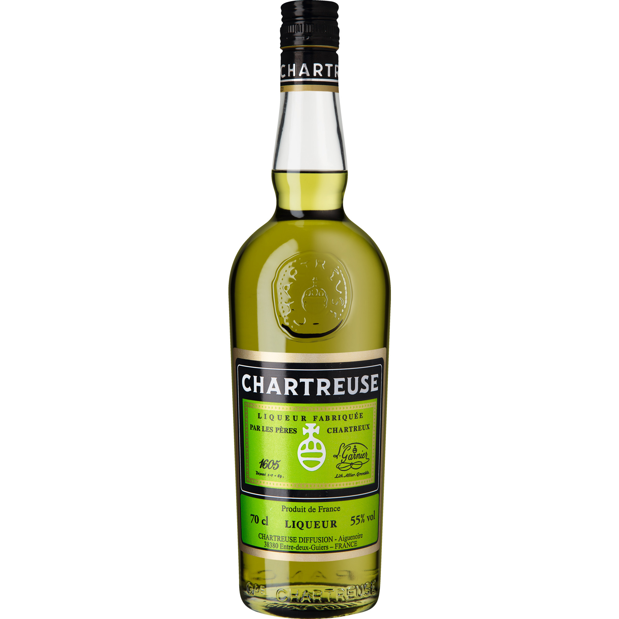 Chartreuse Verte Liqueur aux Herbes, Frankreich, 0,7 L, 55% Vol., Spirituosen - Spirituosen