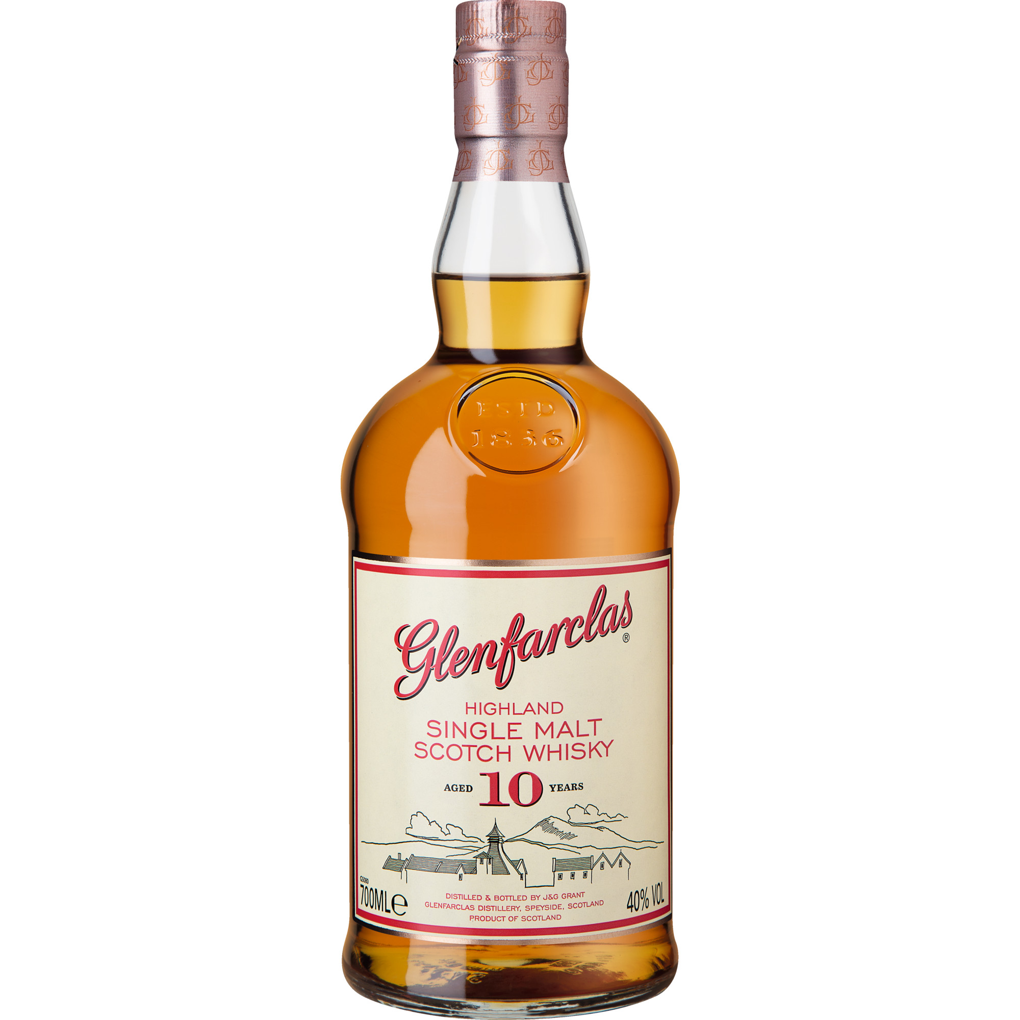 Image of Glenfarclas 10 Jahre Speyside Whisky 40% 0,7l (41,29 &euro; pro 1 l)