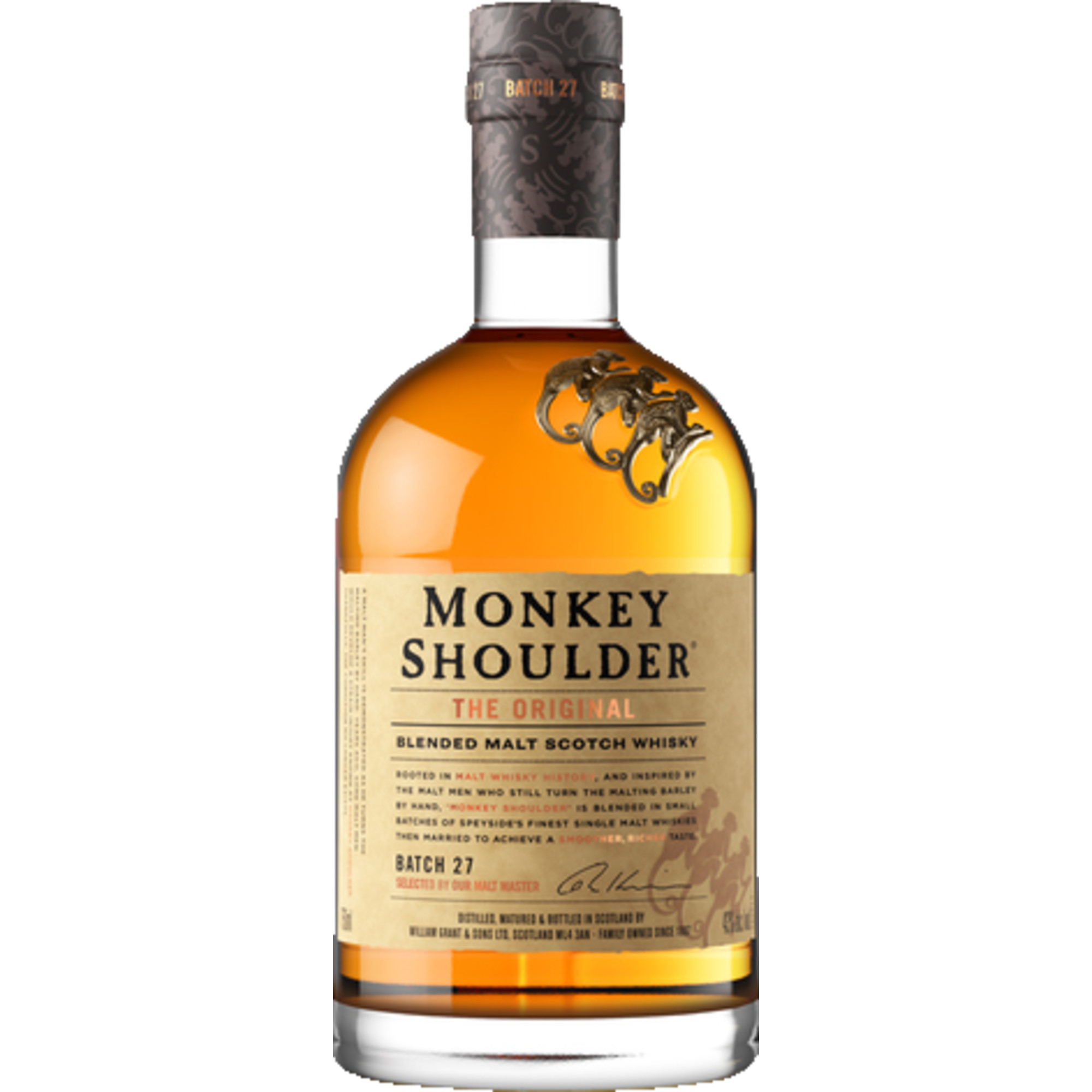 Monkey Shoulder Blended Scotch Whisky, 40 % vol. 0,7 L, Schottland, Spirituosen - Spirituosen