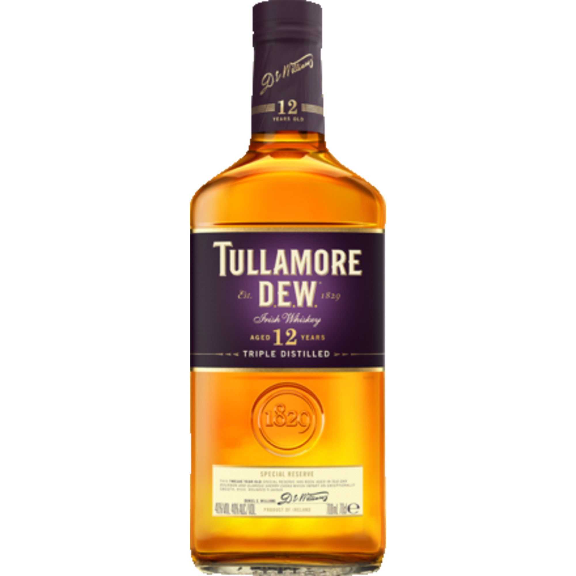 Tullamore Dew 12 Irish Whiskey, Whiskey, 0,7L, 40,0% Vol., Spirituosen  Spirituosen Hawesko