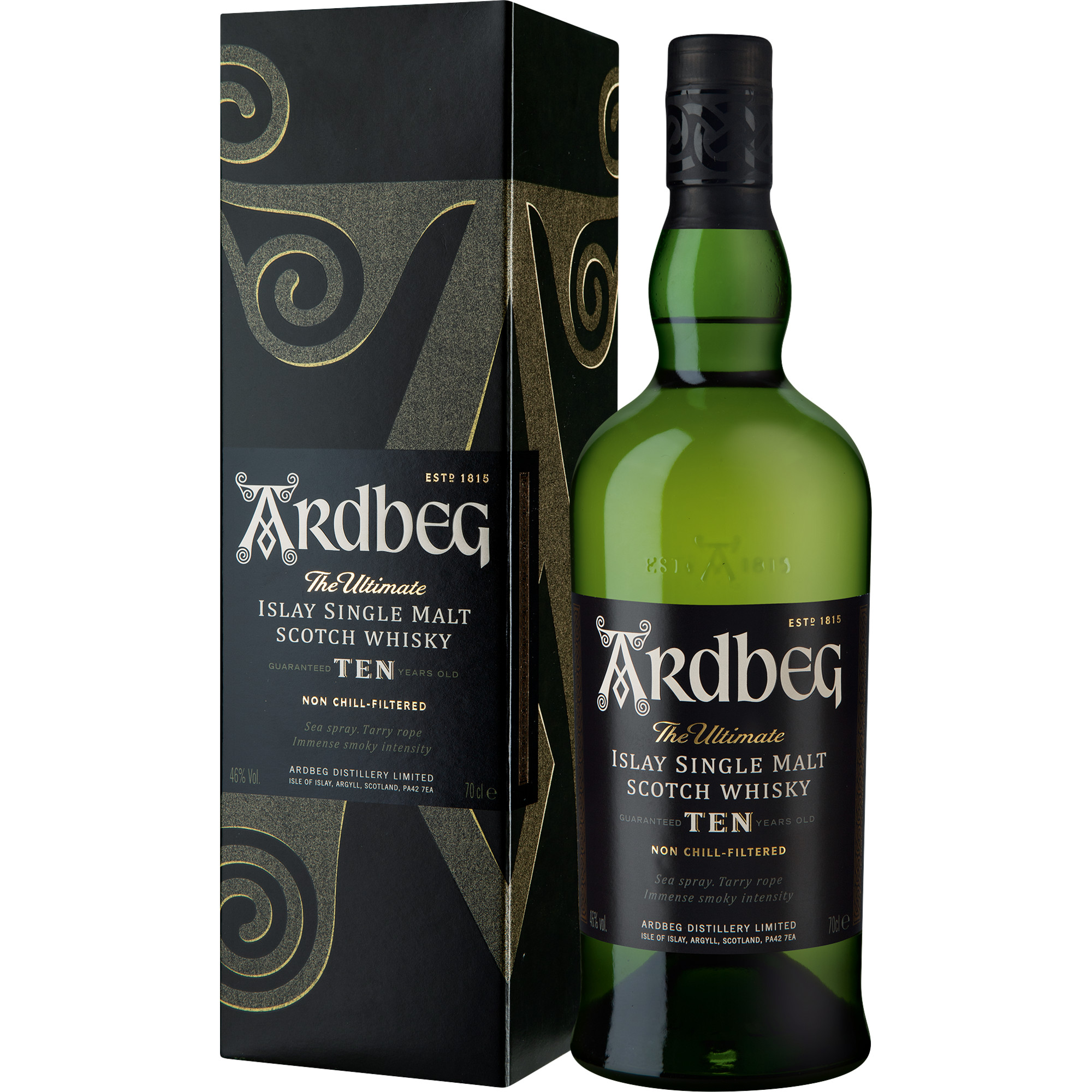 Ardbeg Ten Years The Ultimate, Islay Single Malt Scotch Whisky, 0,7 L, 46% Vol, Schottland, Spirituosen  Spirituosen Hawesko