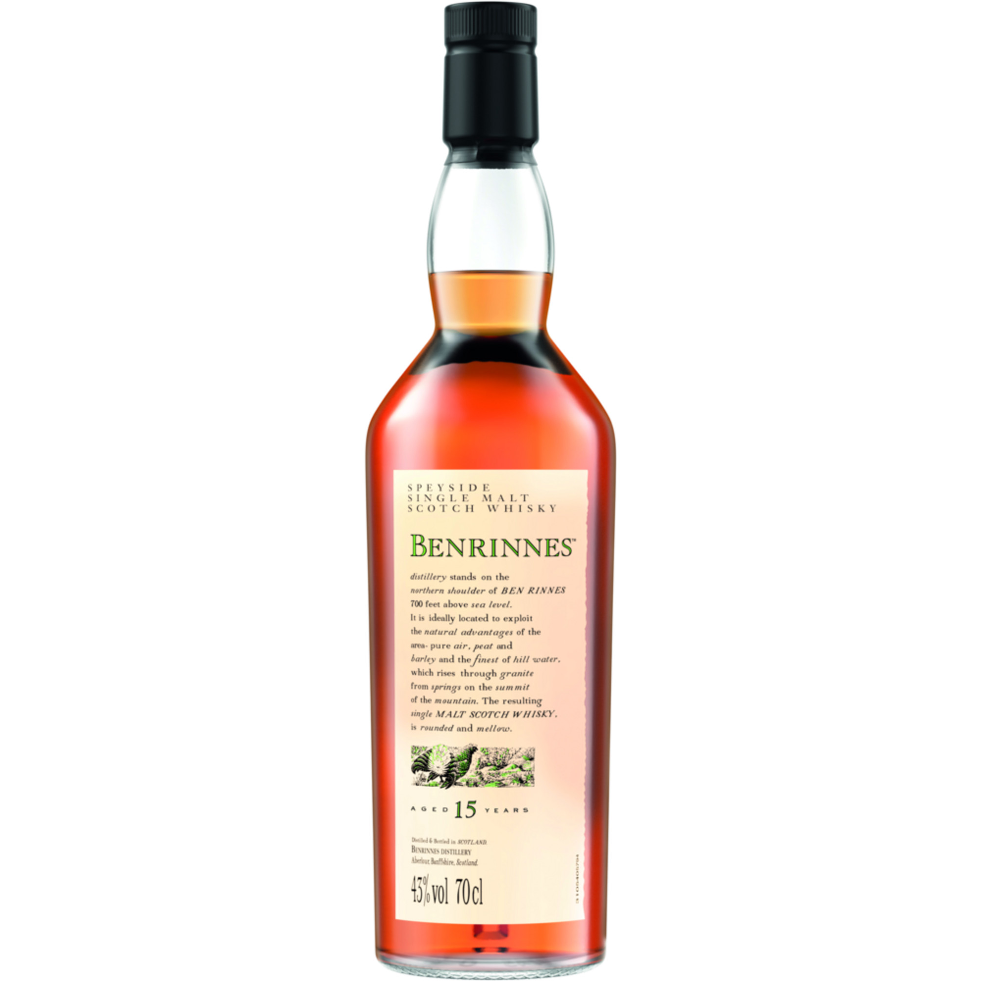 Benrinnes 15 Years Flora & Fauna Collection, Single Malt Scotch Whisky, 0,7 L, 43% Vol., Schottland, Spirituosen  Spirituosen Hawesko