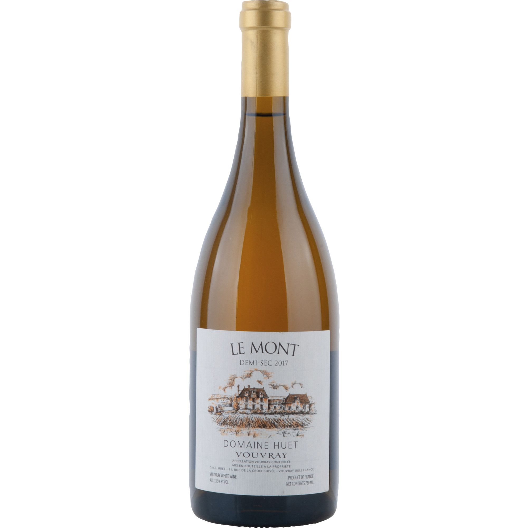 Image of Domaine Huet Le Mont Demi-Sec, Vouvray AOC, Loire, 2017, Weißwein