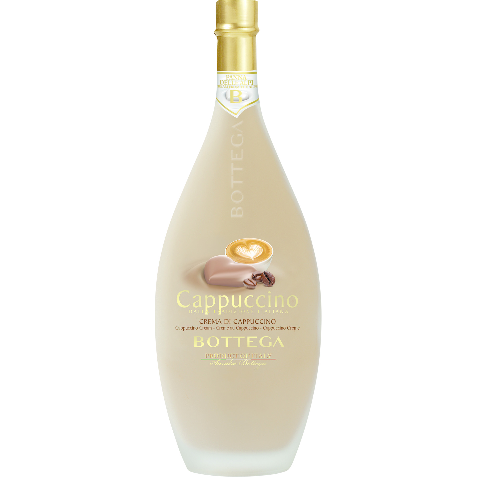 Cappuccino Liquore Bottega, 0,5 L, 15% Vol., Spirituosen  Spirituosen Hawesko