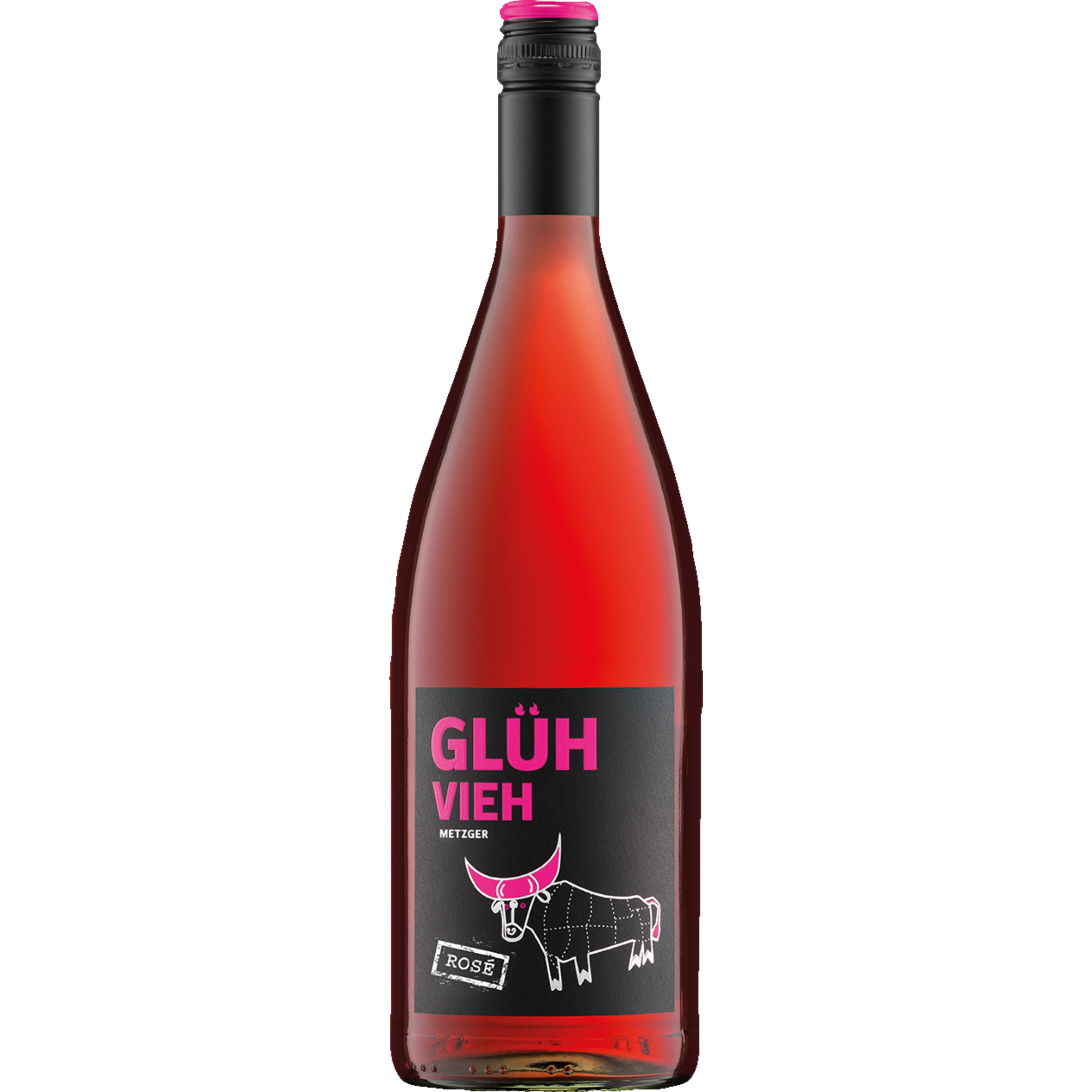 Glühvieh Rosé 1 L, Aromatisiertes weinhaltiges Getränk, Roséwein