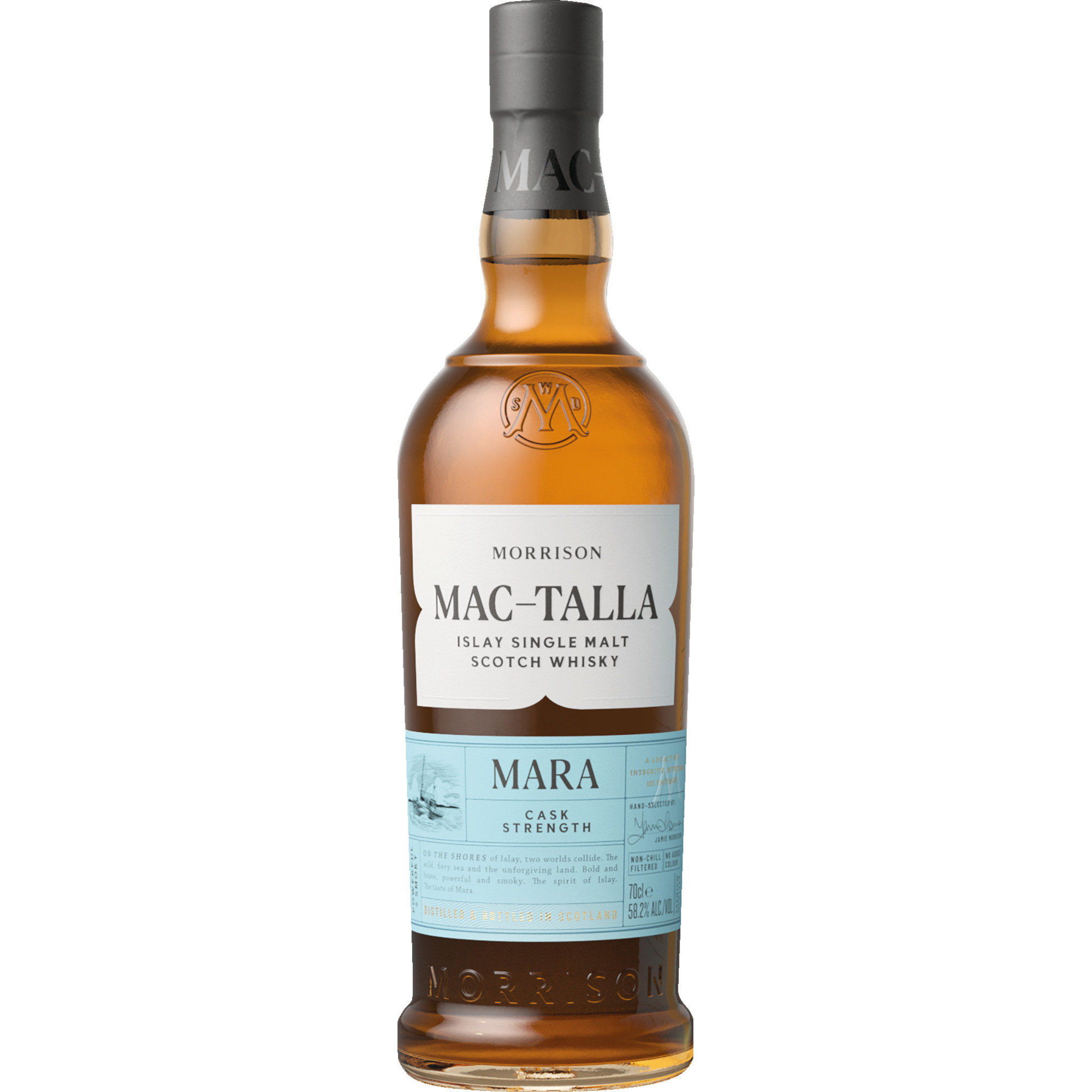 Morrison Mac-Talla Cask Strength, Islay Single Malt Scotch Whisky, 0,7 L, 58,2% Vol., Schottland, Spirituosen  Spirituosen Hawesko