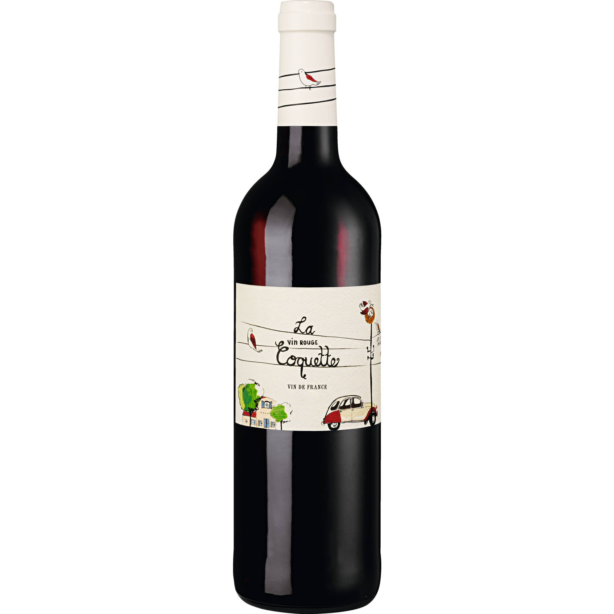 La Coquette Rouge, Vin de France, Vin de France, 2021, Rotwein Mis en bouteille à F71570-084 pour Léon Dumas 71570-487 - France Hawesko DE
