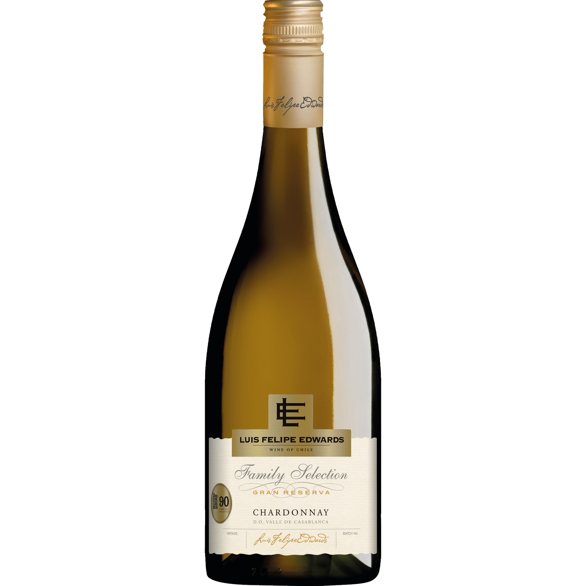 Luis Felipe Edwards Chardonnay Gran Reserva, D.O. Valle de Casablanca, Valle de Aconcagua, 2021, Weißwein