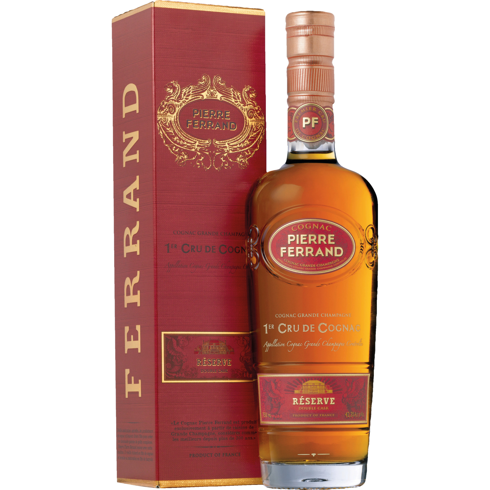 Image of Cognac Pierre Ferrand Réserve, Cognac AOP, 0,7 L, 42,3% Vol., Cognac, Spirituosen