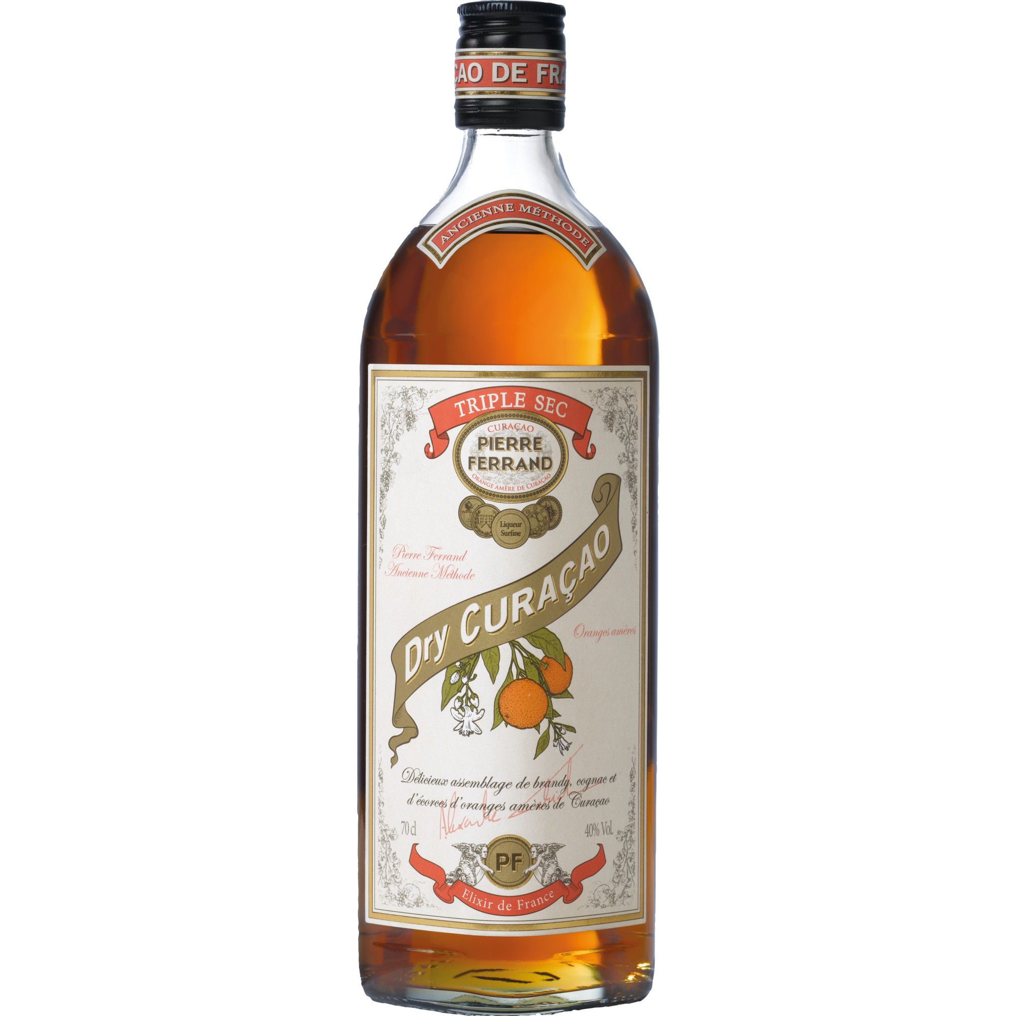 Image of Dry Curacao Triple Sec Pierre Ferrand 0,7l 40% (32,14 &euro; pro 1 l)