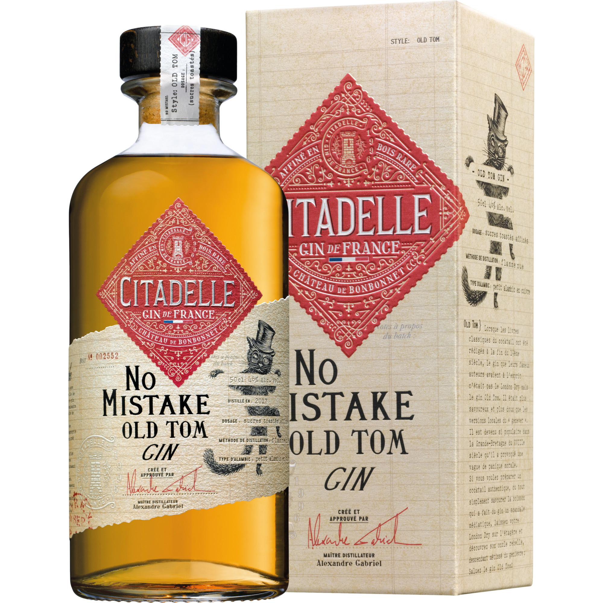 Citadelle Gin No Mistake Old Tom, Frankreich, 0,5 L, 46% Vol., Cognac, Spirituosen  Spirituosen Hawesko