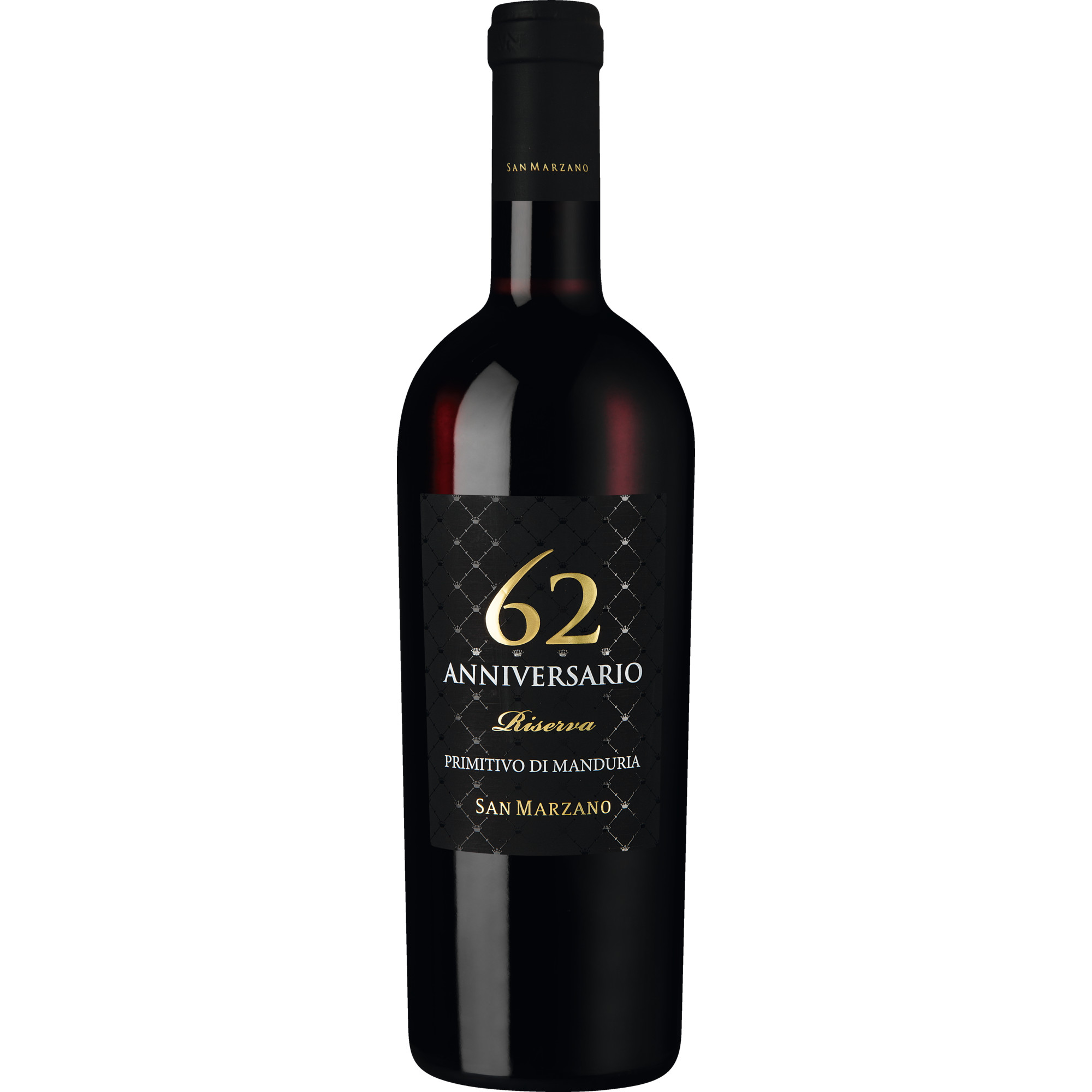 Anniversario 62 Primitivo di Manduria Riserva, Primitivo di Manduria DOC, Apulien, 2018, Rotwein