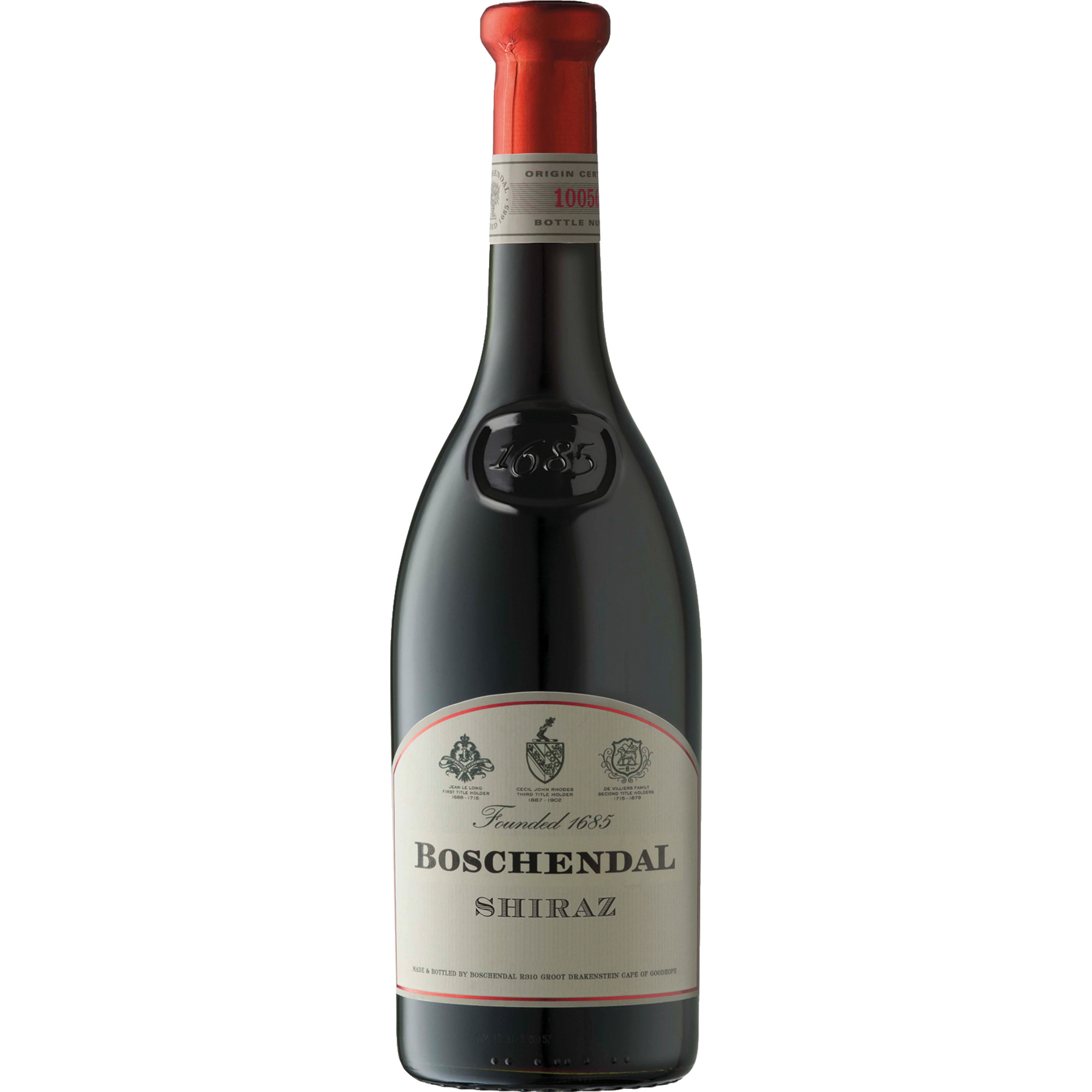 Boschendal 1685 Shiraz, Franschhoek, Western Cape, 2020, Rotwein