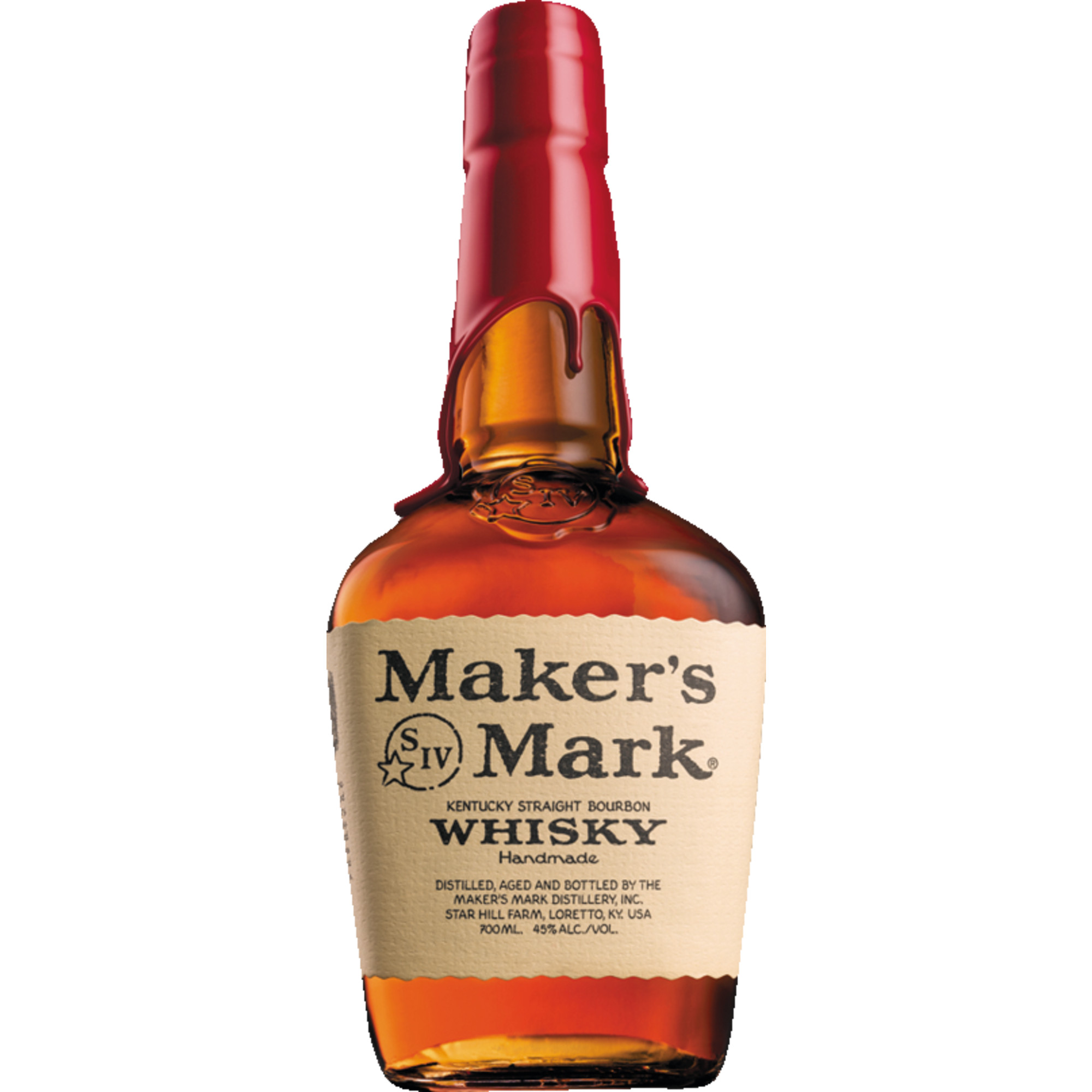 Maker%27s Mark Bourbon Whiskey, 0,7 L, 45% Vol., Kentucky, Spirituosen  Spirituosen Hawesko